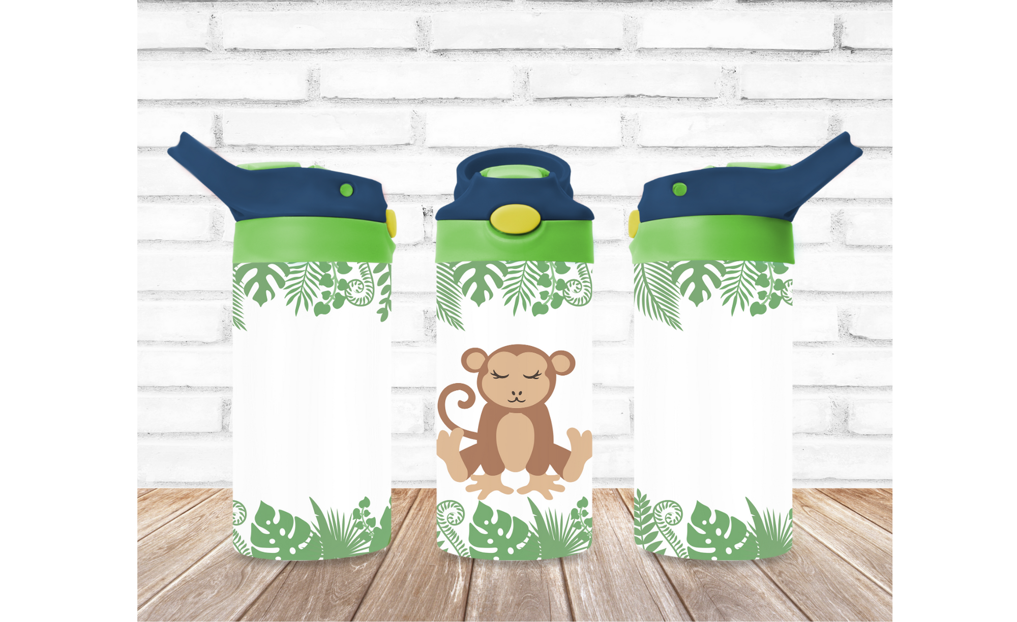 Kids Flip Top 12 oz Tumbler Sleepy Monkey