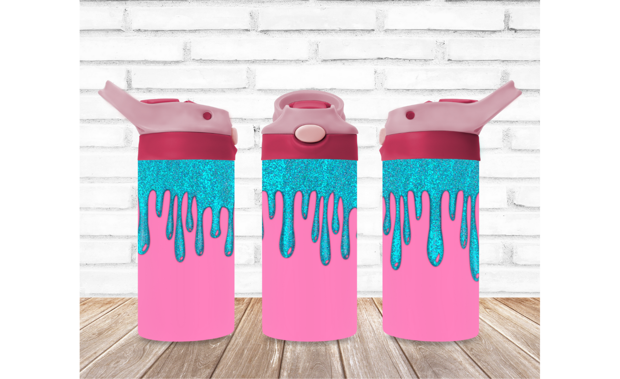 Kids Flip Top 12 oz Tumbler Blue Frosting