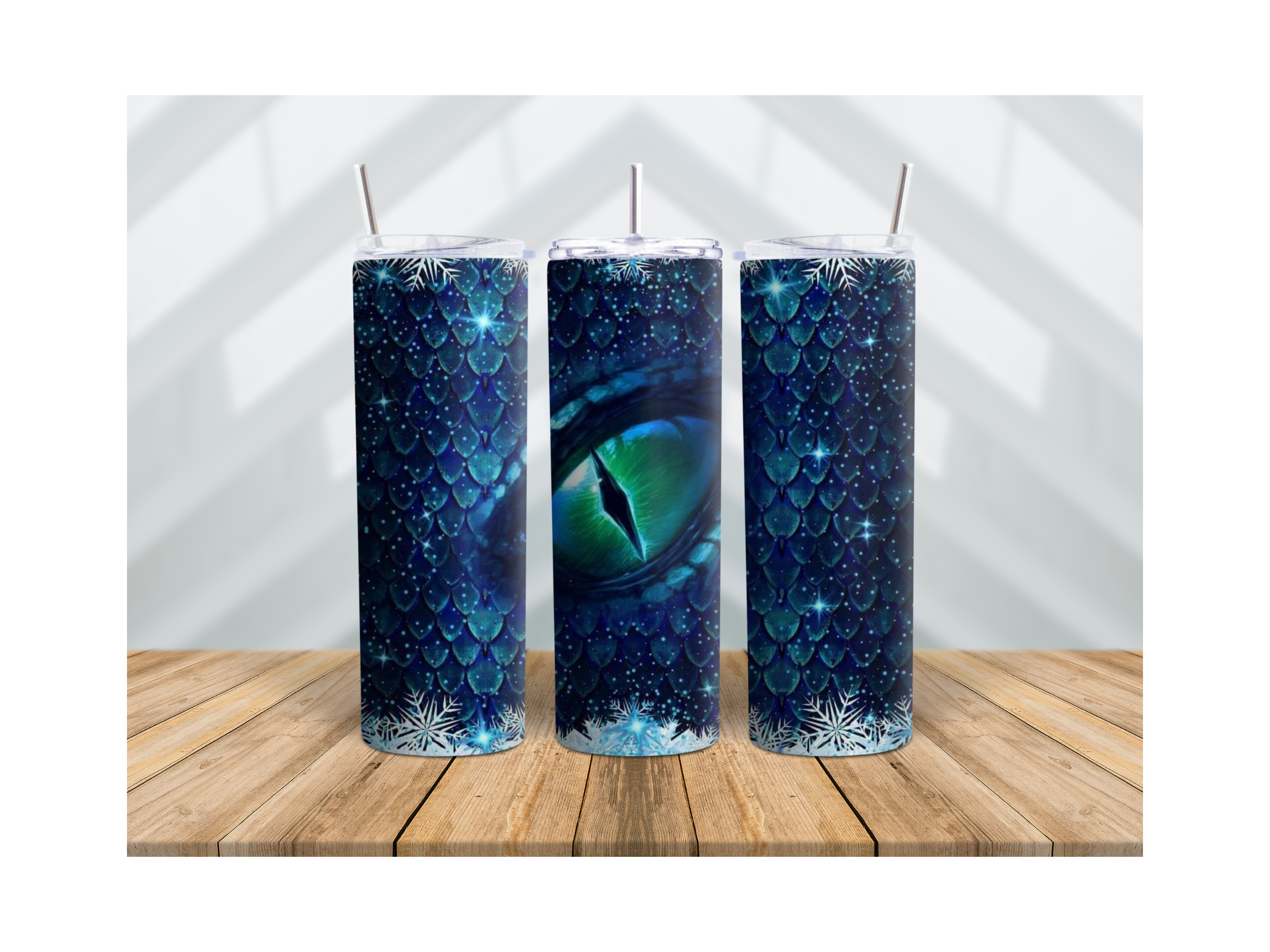 20 oz Tumbler Blue Dragon