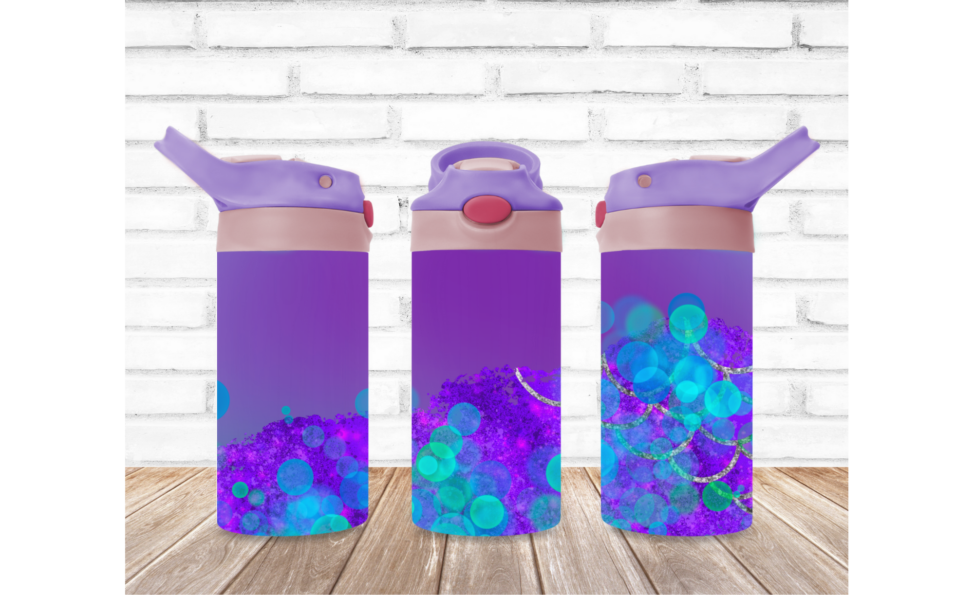Kids Flip Top 12 oz Tumbler Bubbles