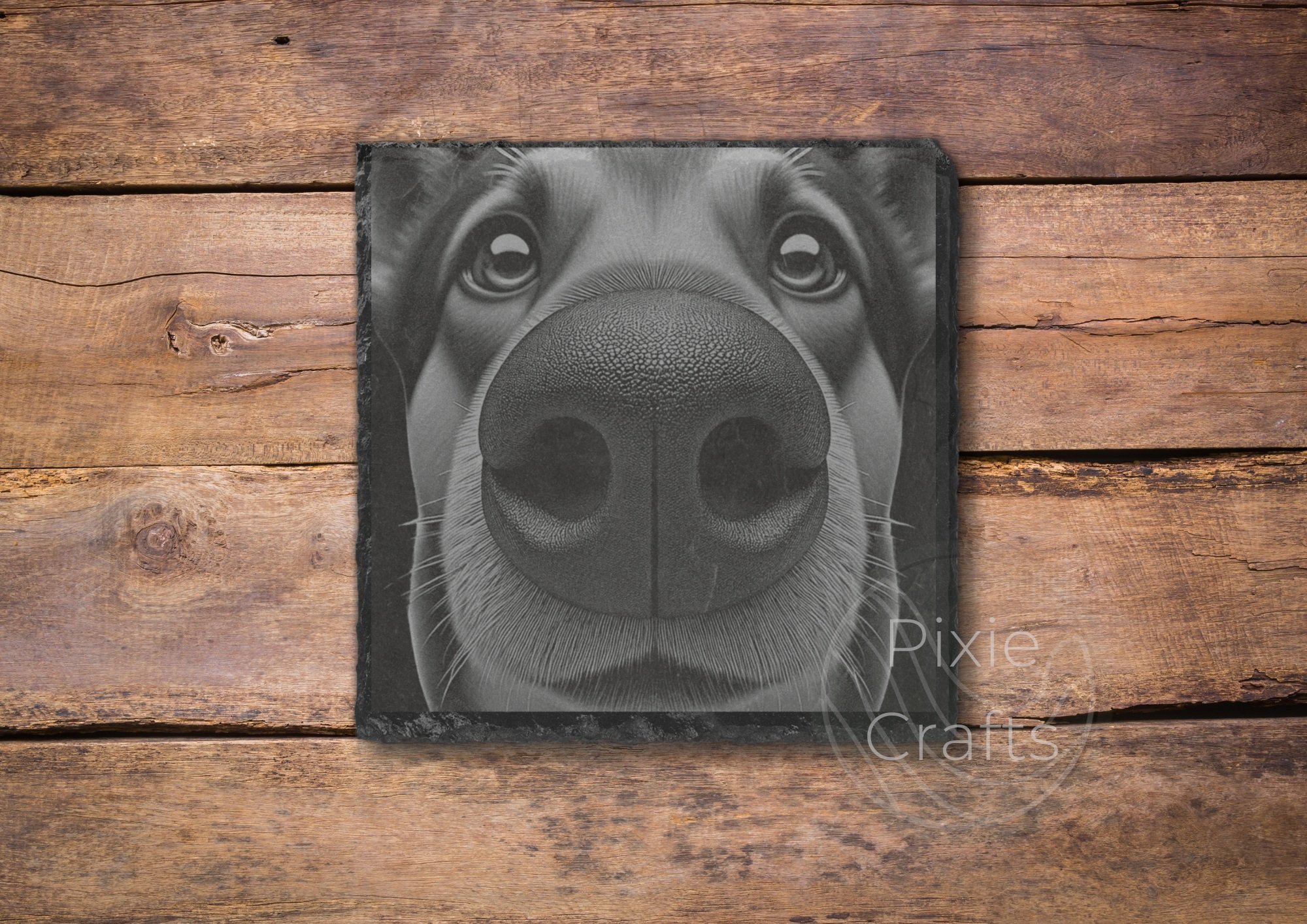 Alsatian Slate Coaster