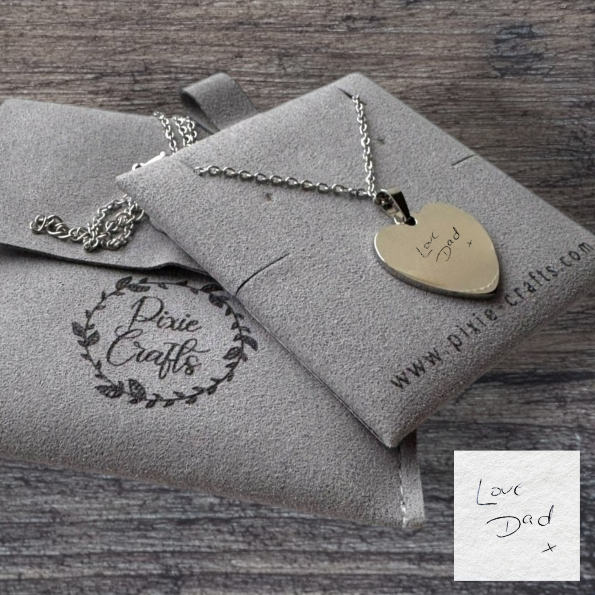 Personalised Heart Charm Necklace