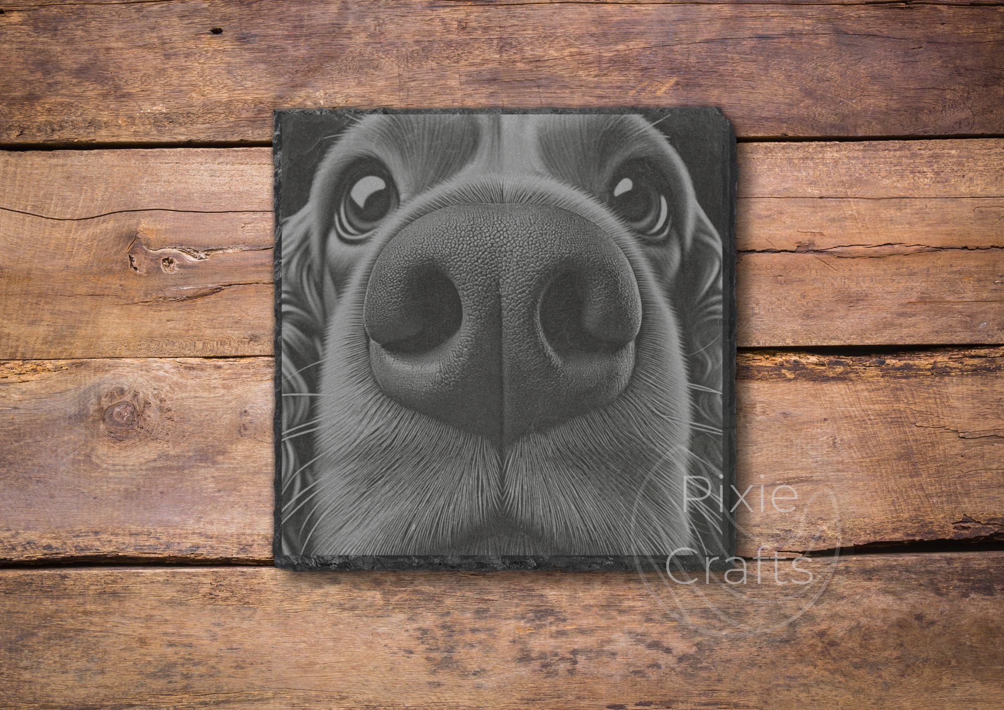 Spaniel Booper Slate Coaster.png
