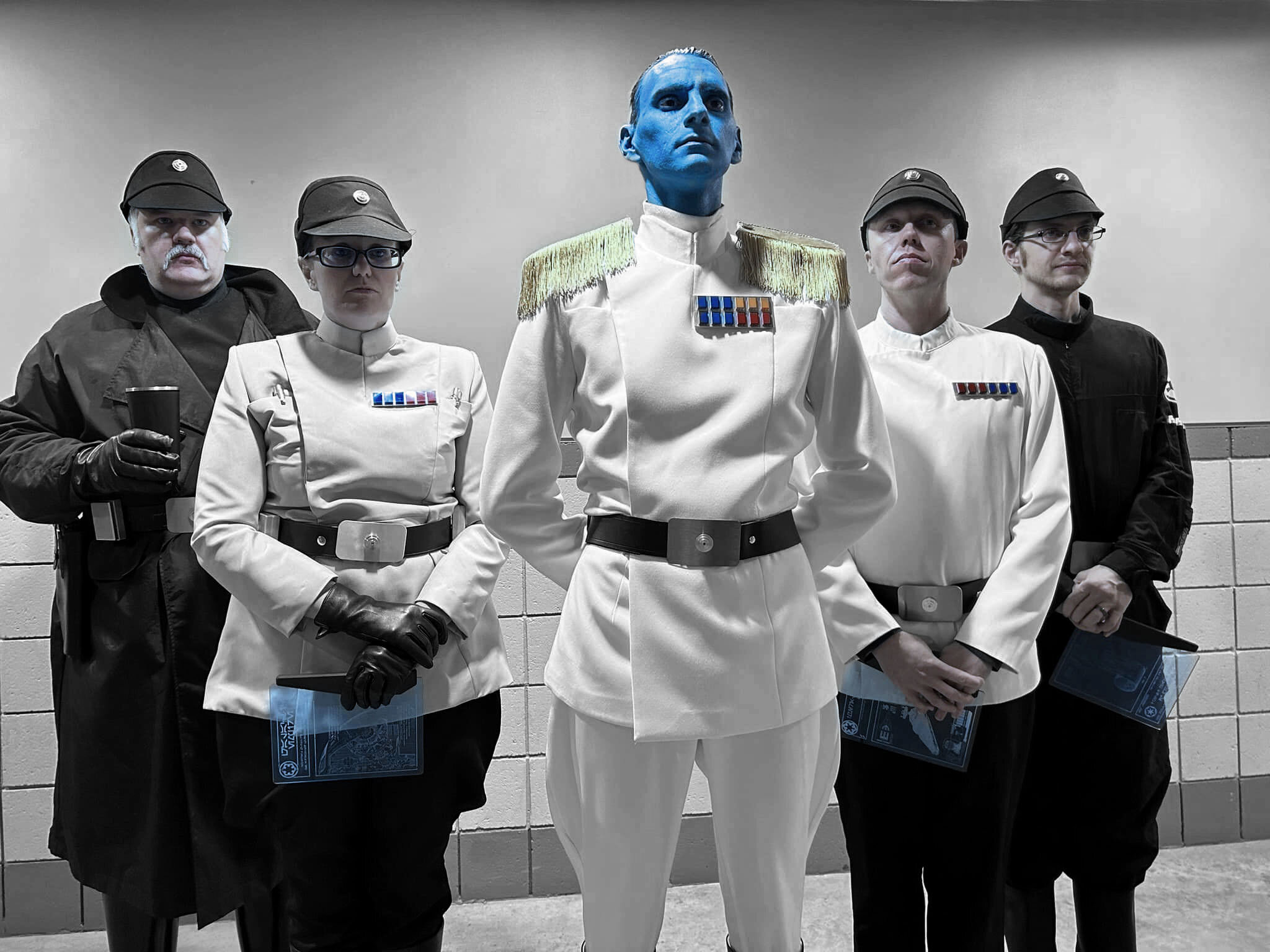 &ldquo;War is primarily a game of skill. It is a contest of mind matched against mind, tactics matched against tactics.&rdquo; - Grand Admiral Thrawn 

Imperial Officers from the @[17841406225184654:@501st_starkillergarrison] and @[17841403004641705: