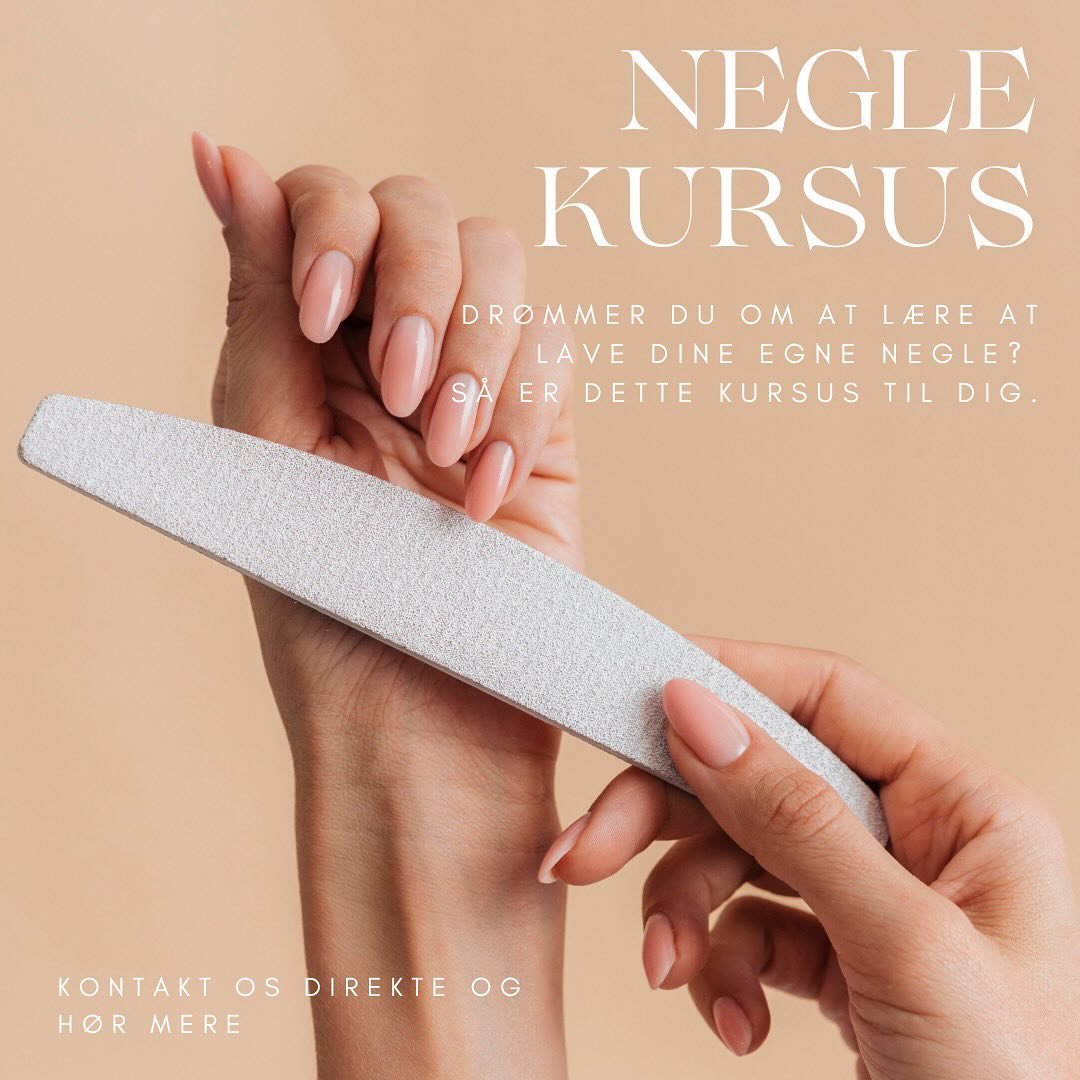 💅L&AElig;R AT LAVE DINE EGNE NEGLE💅
Vi tilbyder lige nu kurser i negleteknik. Vores kurser er en-dagskurser og varer typisk 5-6 timer. Grupperne er aldrig st&oslash;rre end 6 personer af gangen. 

Du l&aelig;rer 
- Easy dry manicure technic
- Gelna