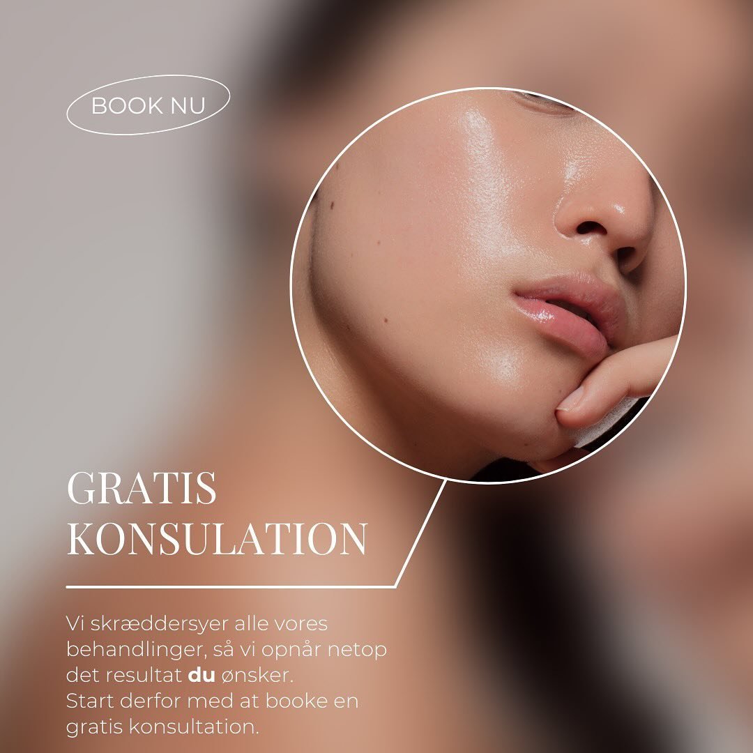 Vi tilbyder gratis konsultationer💗
Til en konsultation gennemg&aring;r vi dine &oslash;nsker, og hvordan vi bedst opn&aring;r de resultater du &oslash;nsker. Vi har mange &aring;rs erfaring og st&aring;r klar til at r&aring;dgive dig. 💉💆🏼&zwj;♀️