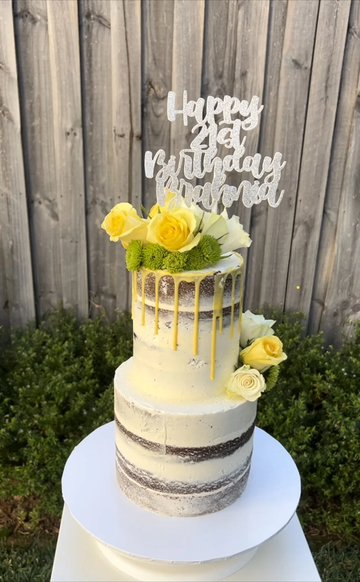 2 Tier Naked cake