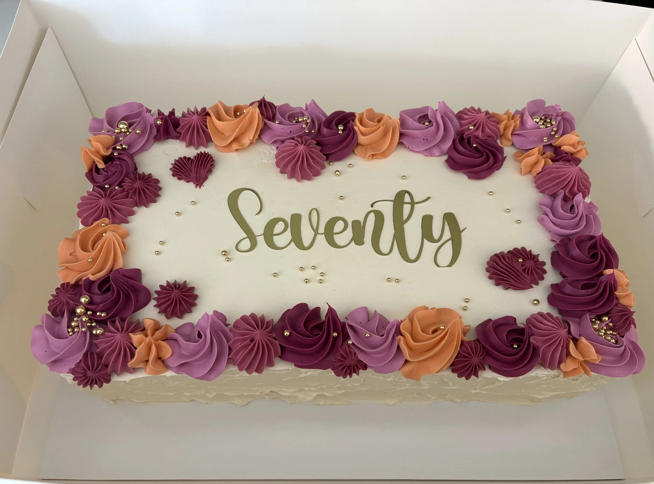 Rectangle Floral - Buttercream