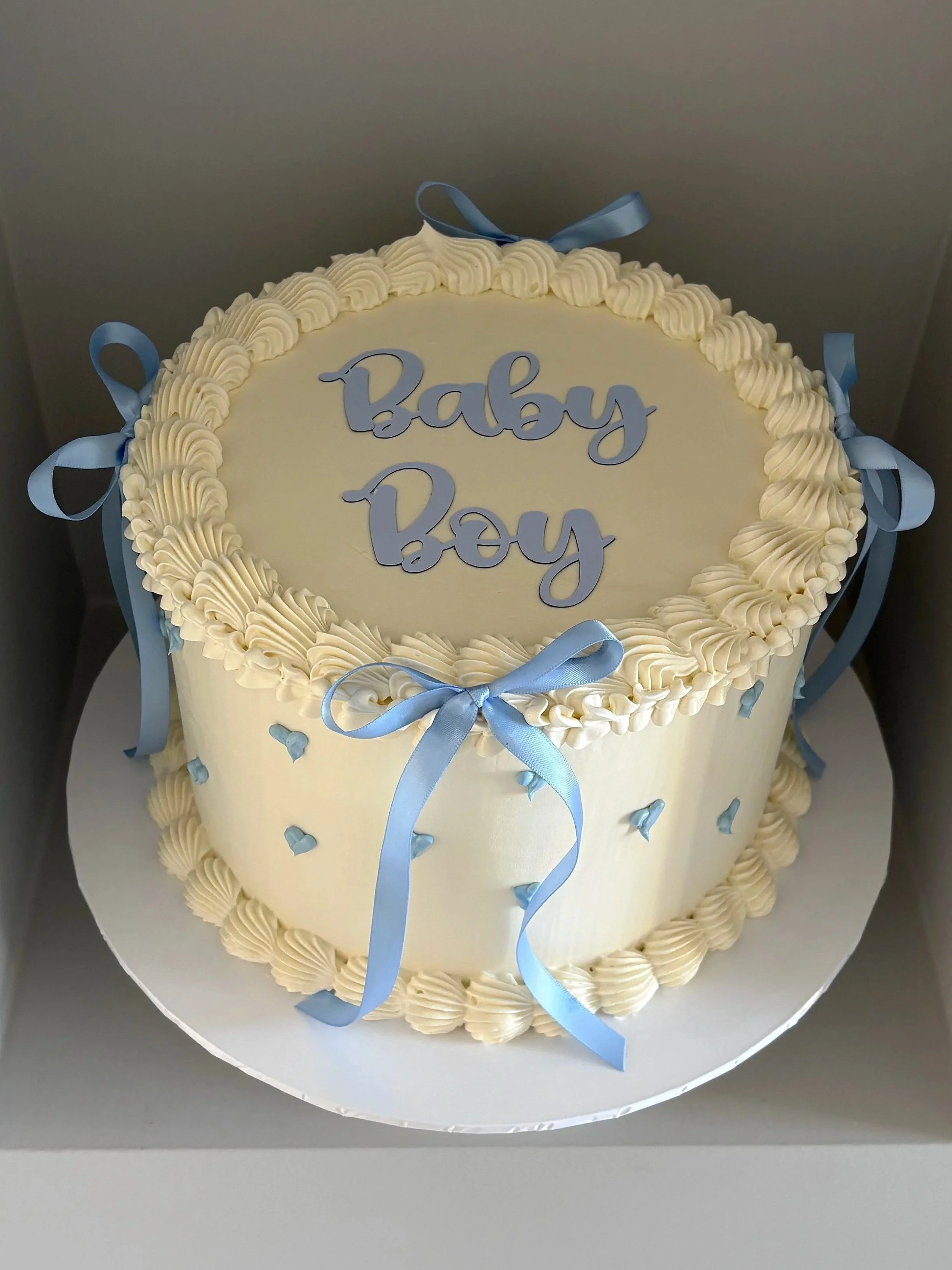 Vintage Baby Shower Cake - Boy