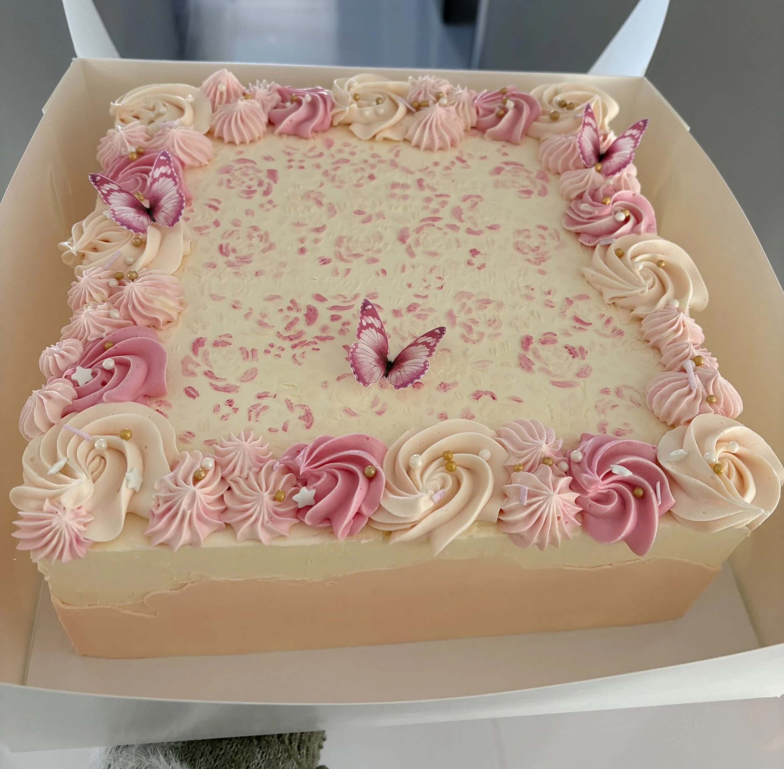 Rosettes and Butterflies - Square