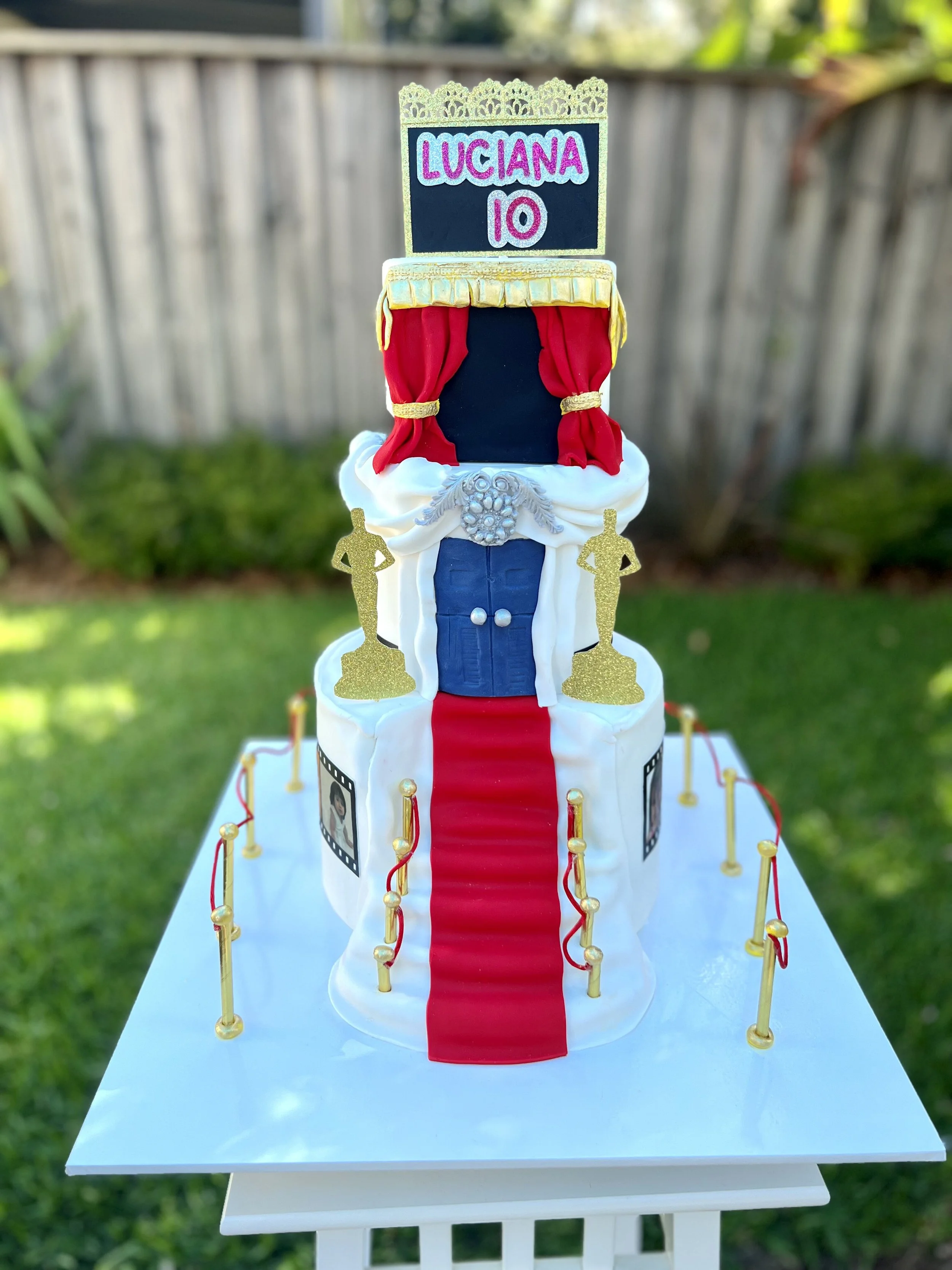 Red Carpet Themed Cake