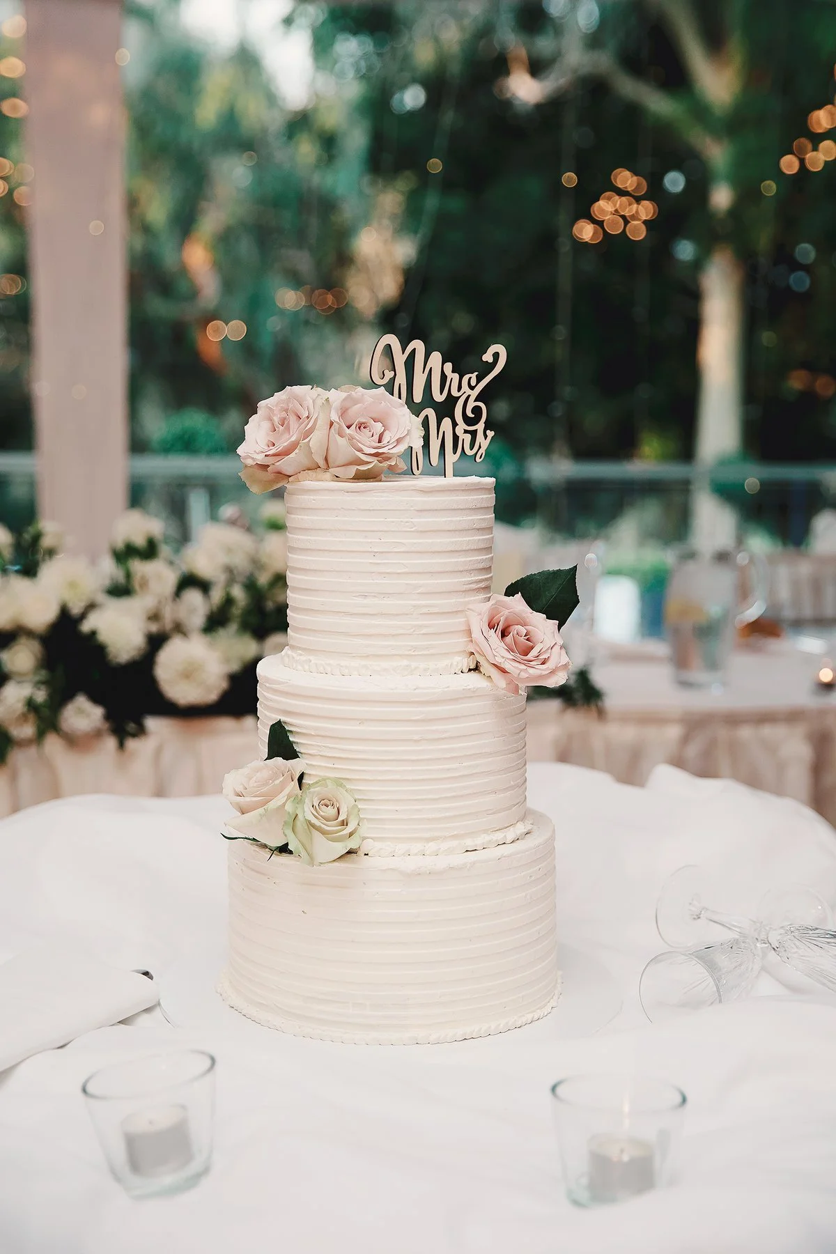 3 Tier Elegant Buttercream Wedding Cake