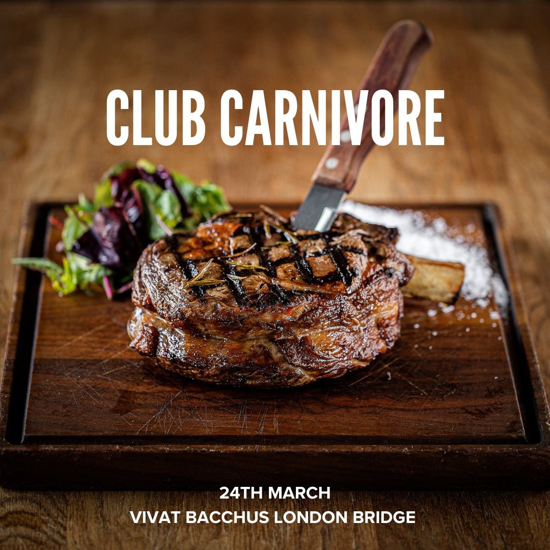 Club Carnivore is our unrivalled meat and wine pairing experience with five courses of red meat, paired with five incredible bold South African red wines.

Club Carnivore is built on three simple rules:
🥩 Red meat only
🍷 Red wine only
🍾 Wine serve