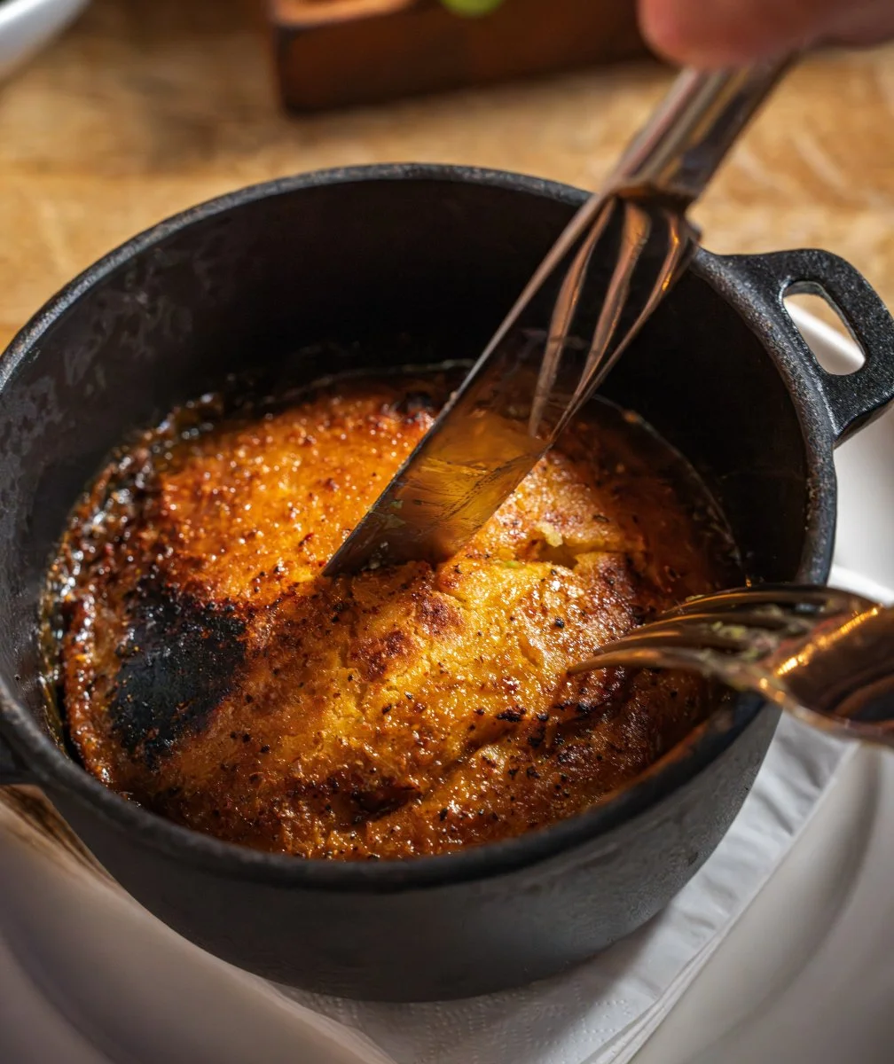 Golden, hot, and straight from the skillet 🍞🔥 Our sweet-spicy maize bread is slathered in bubbling peri-peri butter &ndash; made for dipping into a smoky braai 

#VBMoments #SouthAfricanFlavours #VivatBacchus