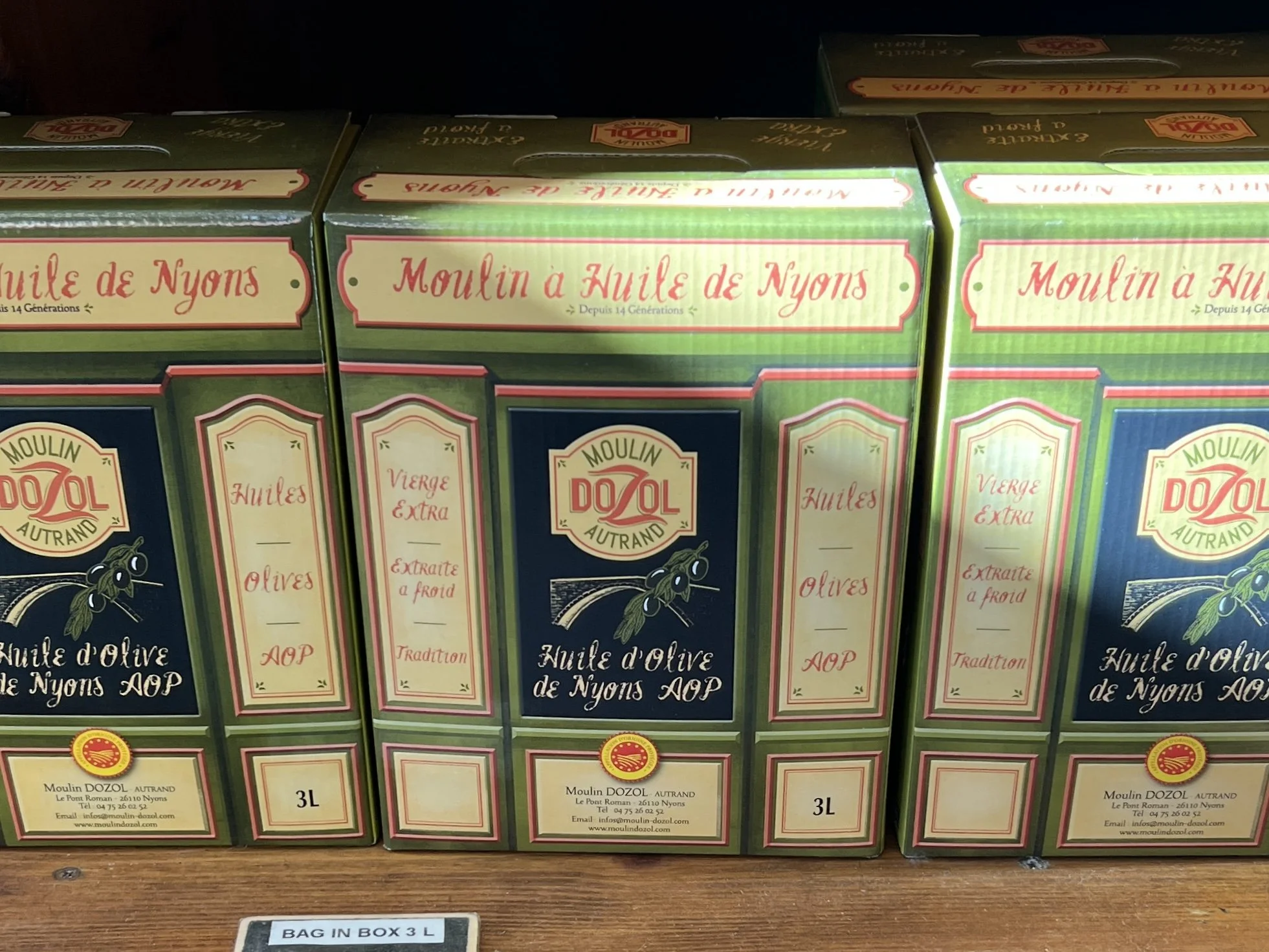 Huile d’olives de Nyons AOP