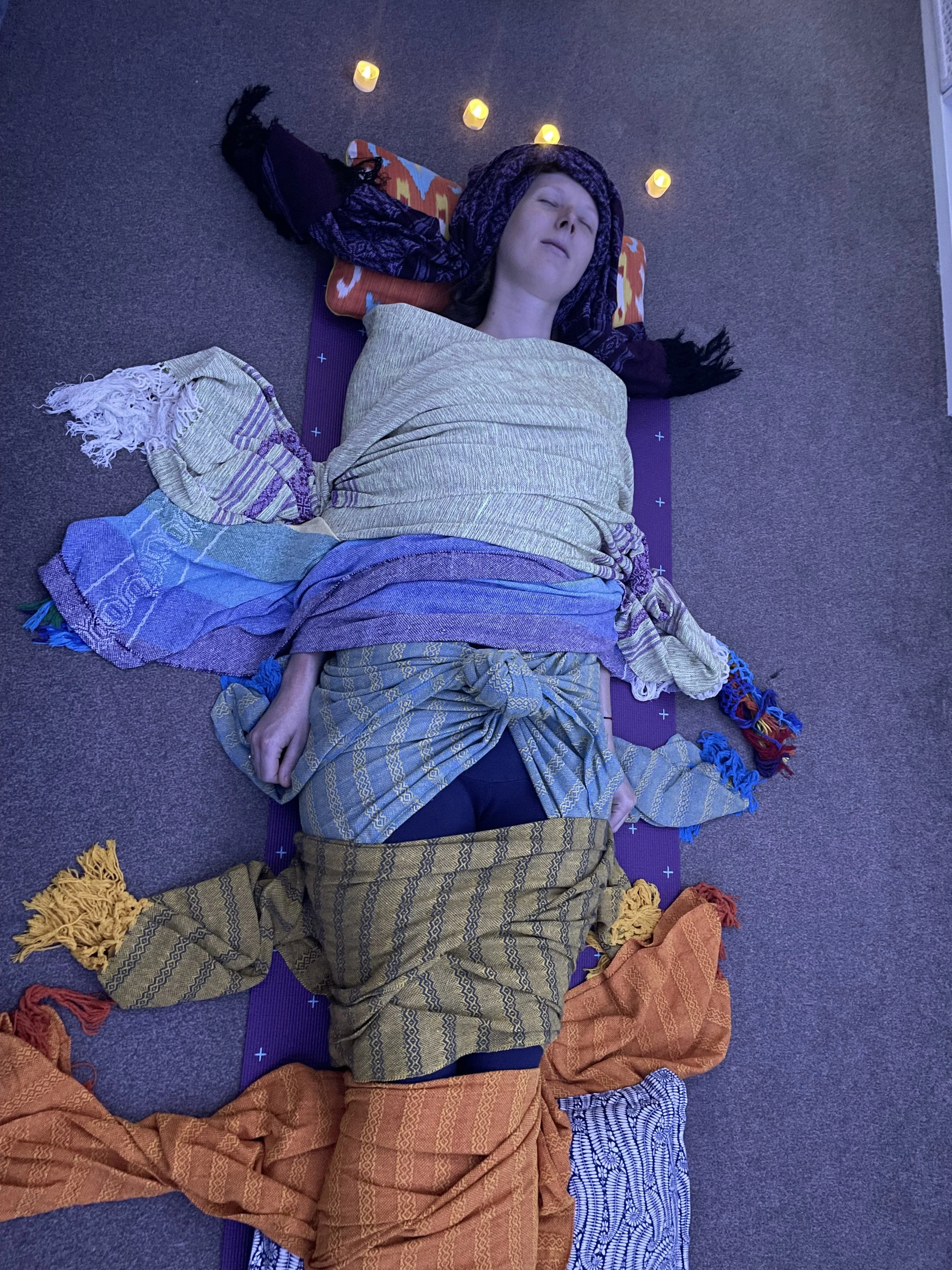 A photo of a woman at a doula ceremony