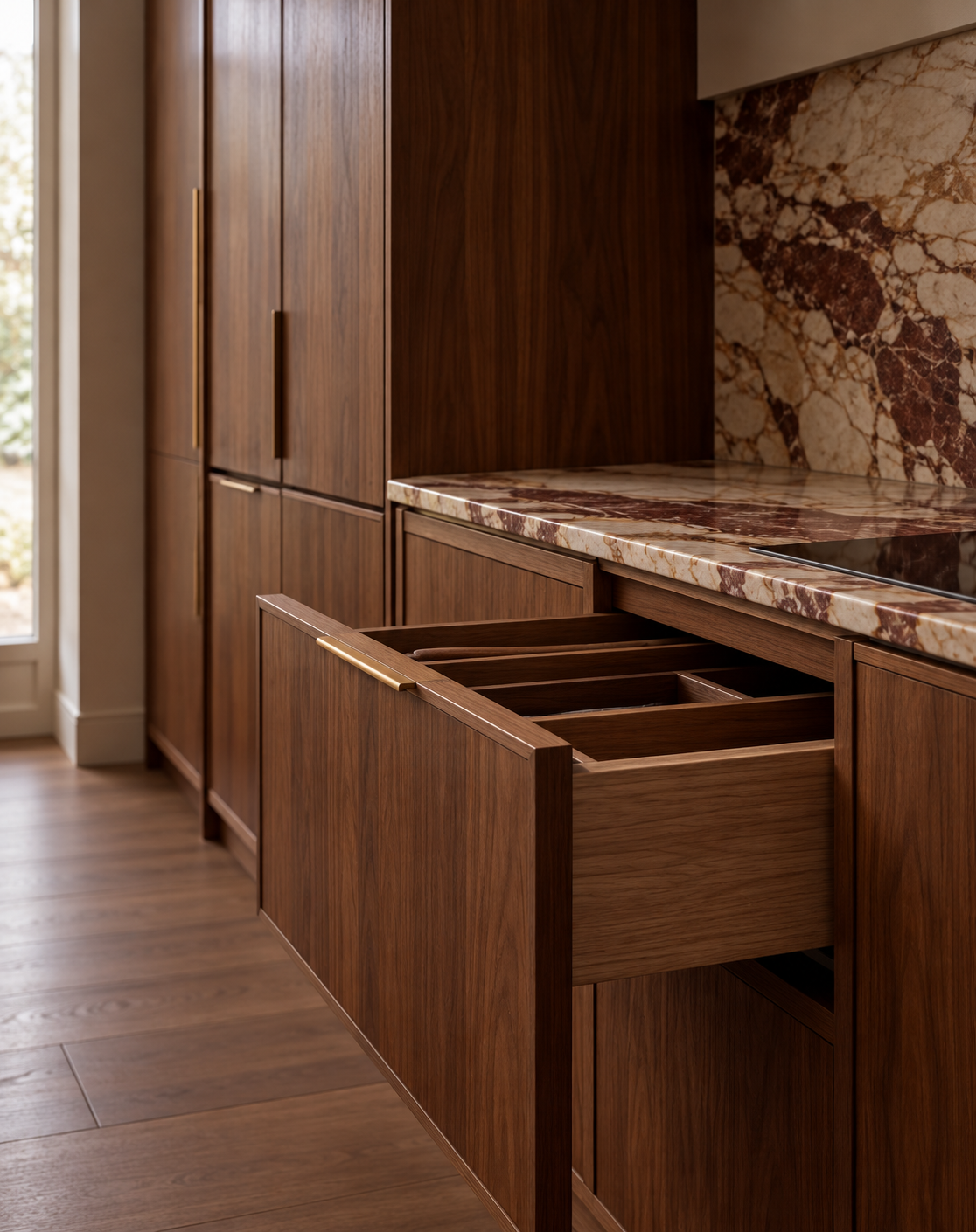 Open Walnut Drawer, Burgundy Stone.png