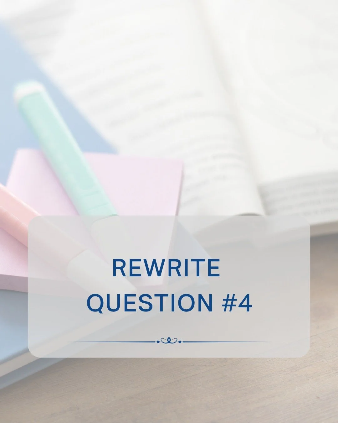 Rewrite Question #4

If you were your own best friend, what would you change about your life?

This is a tough one, because it's always easy to know what we'd change in our friends' lives, but what about our own?

Try sending yourself an email with l