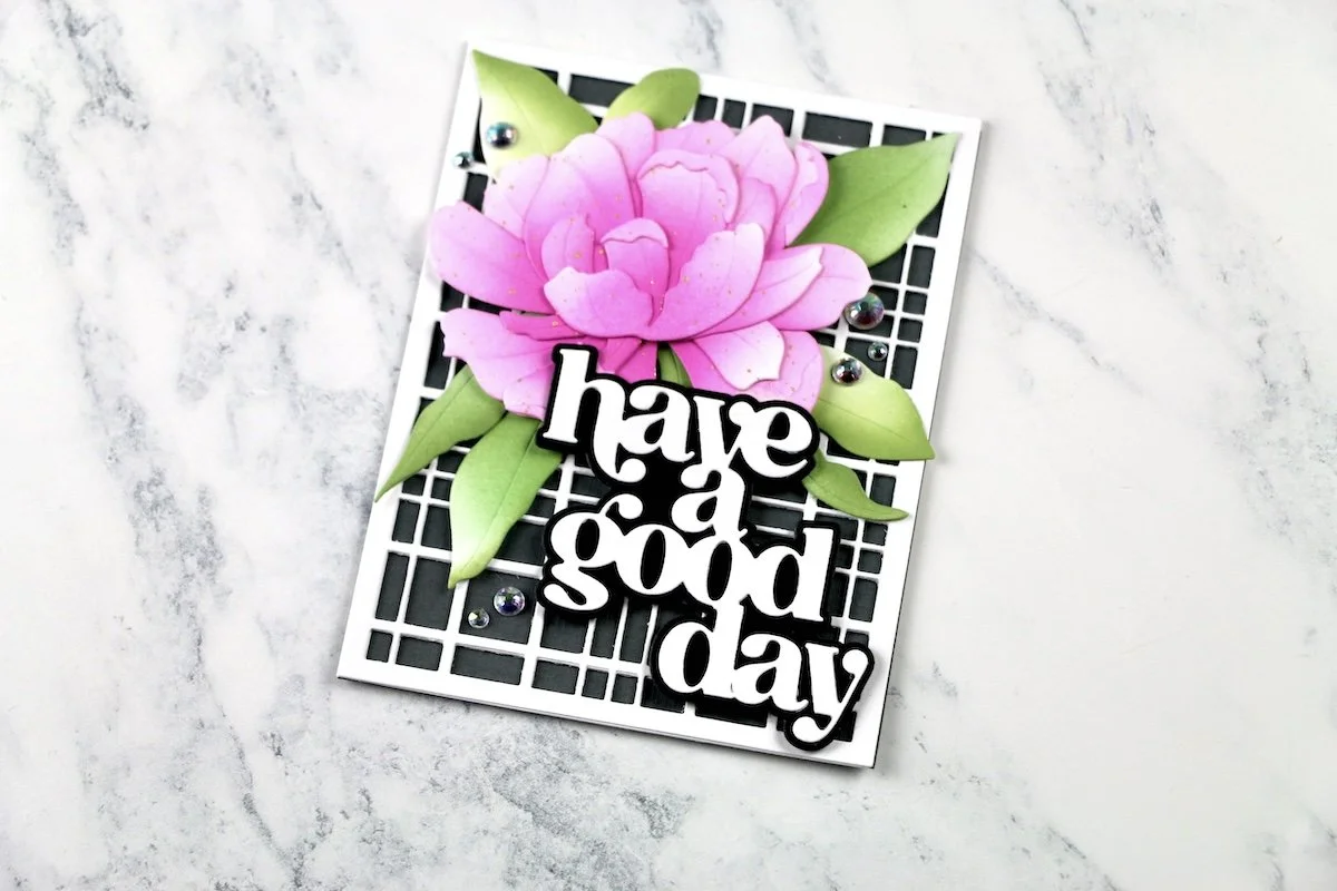 Total Texture Tulip card with Altenew