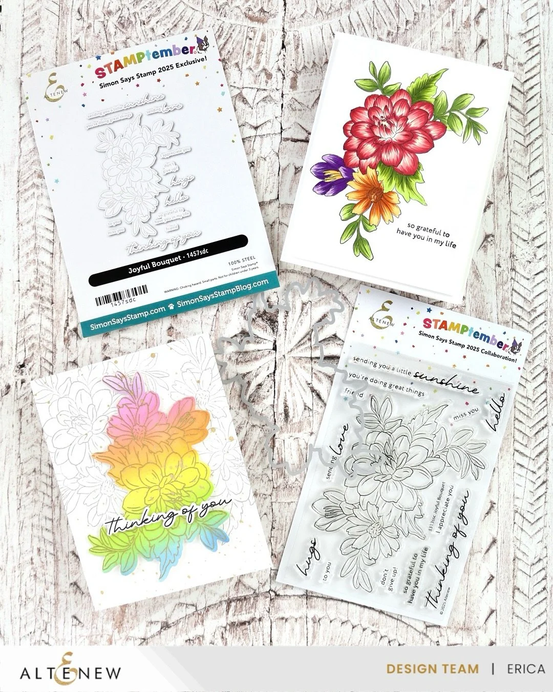 It&rsquo;s time to reveal the exclusive @altenewllc Stamptember @simonsaysstamp set! 
These sets are only available in limited quantities so if you want it, grab it now and there is a coordinating diecut for it too #teamdiecut 
I&rsquo;ve made two ca