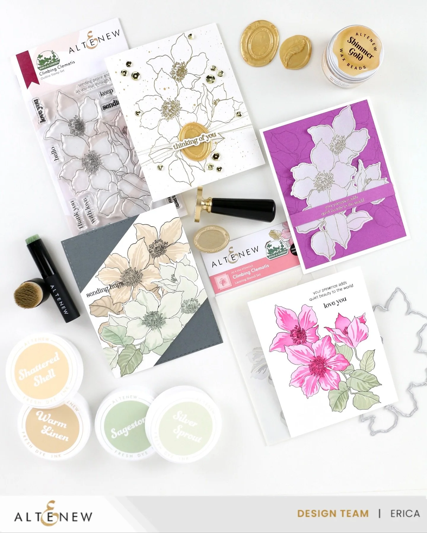 It&rsquo;s no ordinary day, it&rsquo;s release day from @altenewllc and over on YouTube the celebrations are in full swing with a video hop and a giveaway! I did my usual thing with the Build-A-Garden set and used it multiple ways, only this time FOU