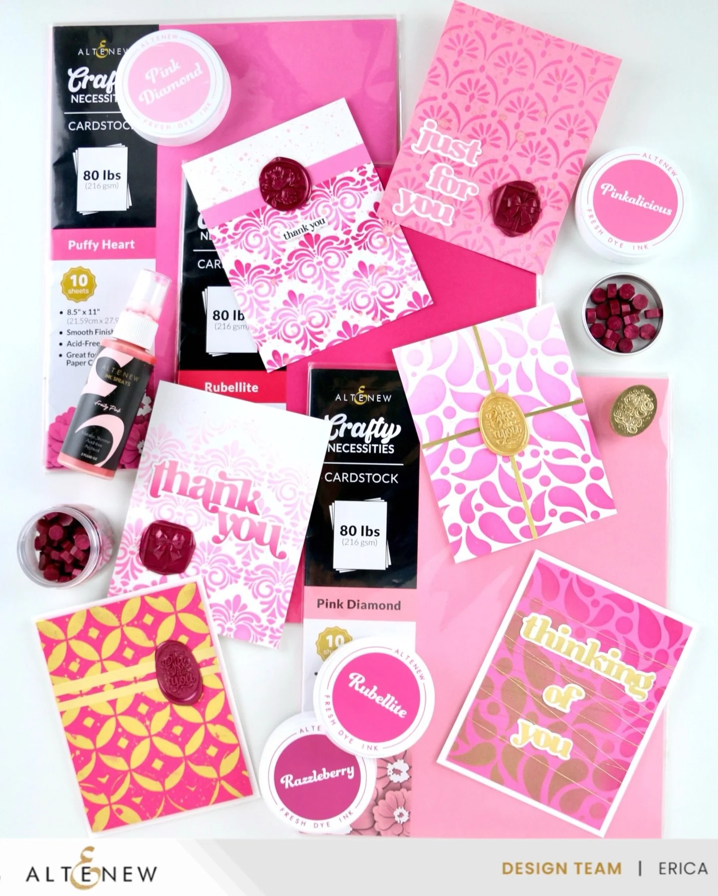 It might be the last of November (please excuse me while I go F R E A K out 🤯) I&rsquo;m in my pink era for my latest video on the @altenewllc blog and YouTube channel. I&rsquo;d love it if you&rsquo;d hang out with me for a bit and get into a fun p