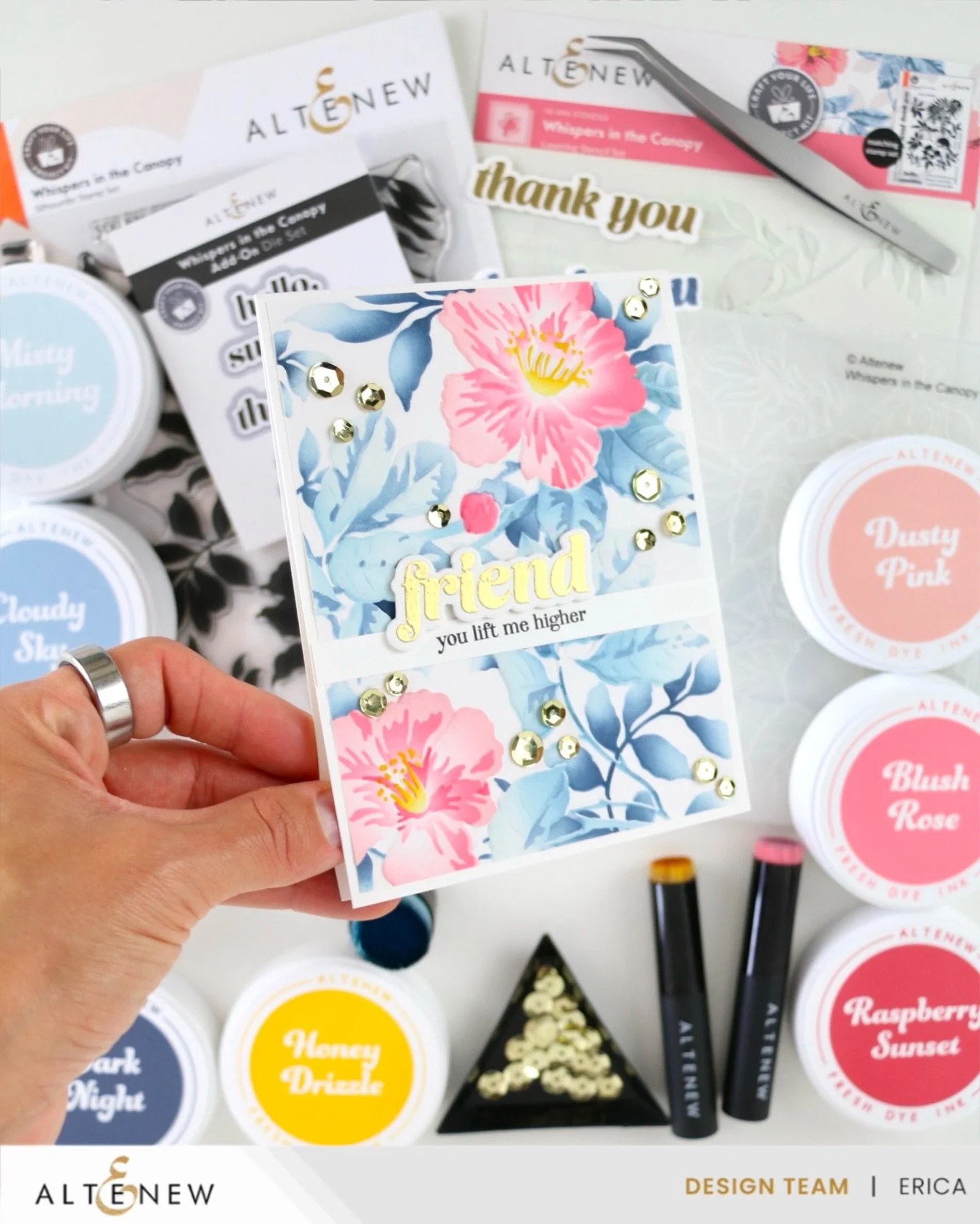 I&rsquo;ve got my last post for 2025 for @altenewllc up on the blog and youtube channel today, and I hope you get a chance to check it out and see the other three, yes THREE, cards I created with the same kit! This one is sparkly, but you should see 