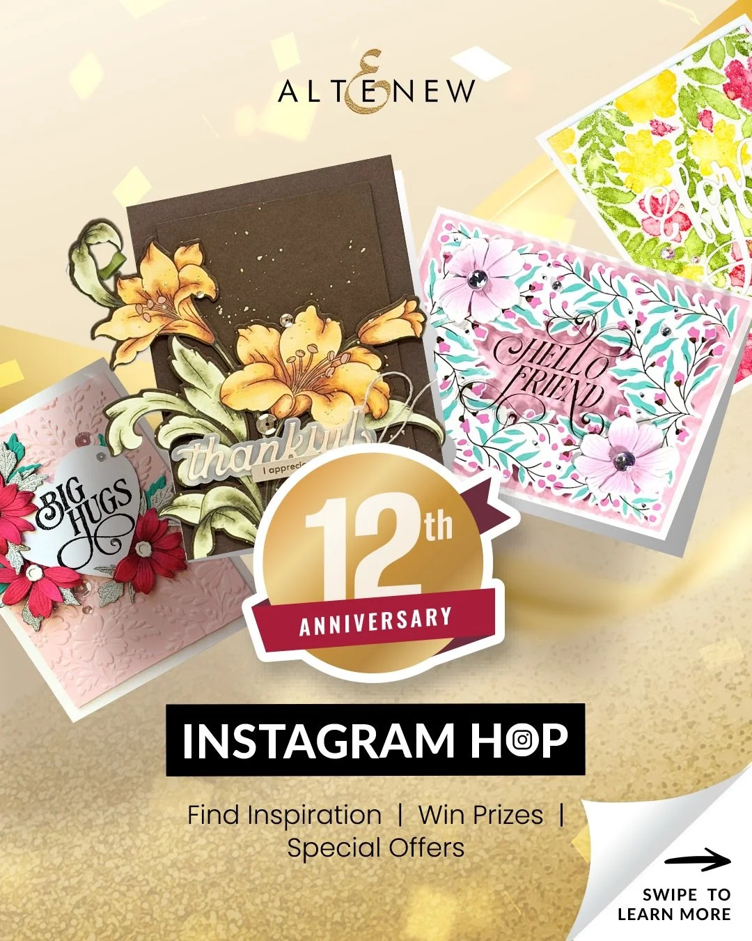 Hey, crafty friends! I&rsquo;m joining a fun Instagram Hop with Altenew today for their 12th-anniversary celebration! Feel free to start the hop over at @altenewllc!

To celebrate this release, Altenew is giving away a $50 Gift Card to 12 winners! Th