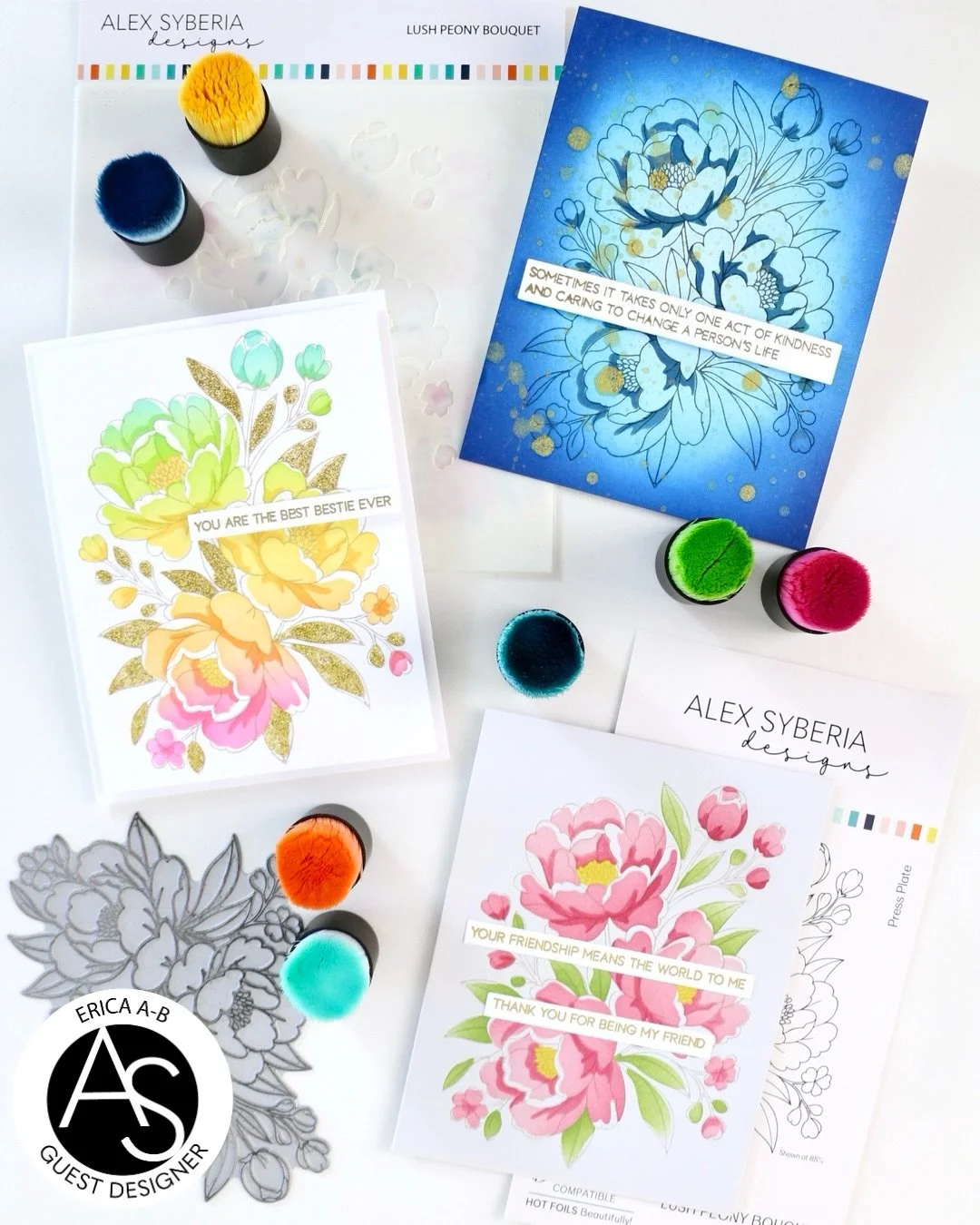 Today I&rsquo;m very busy over on YouTube! First off is a video hop with @alexsyberiadesigns to celebrate the gorgeous May release. I&rsquo;ve made three different cards with the same beautiful Lush Peony Bouquet product suite. 
Video link here https