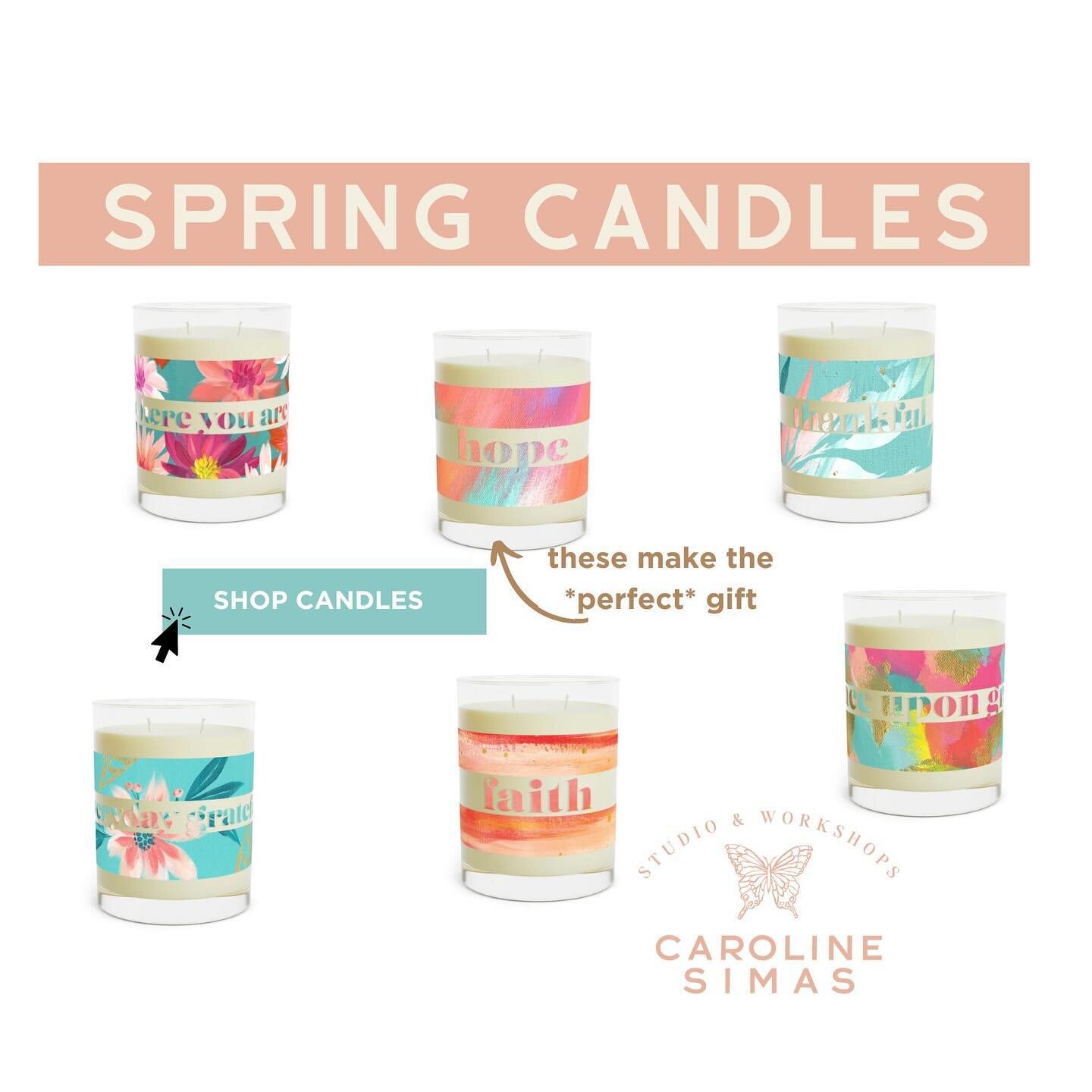 Breathe in SPRING! My White Tea &amp; Fig scented candles come in 11oz jars and add a personal touch to your home&rsquo;s aromatherapy. Made with 100% food-grade soy wax and the finest fragrance oils, this personalized candle is Phthalate and Lead&nd