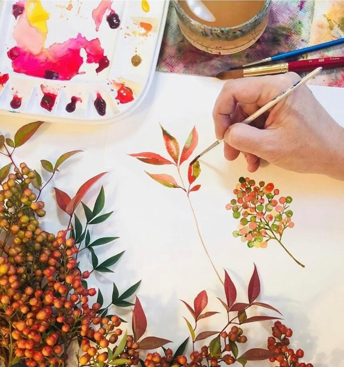 Painting Autumn into existence!🍁🍂

There&rsquo;s something that shifting within me with this season&rsquo;s change? Anyone else? More than craving sweater weather and outdoor fires and spiced lattes. My heart is calling me to some possible new thin