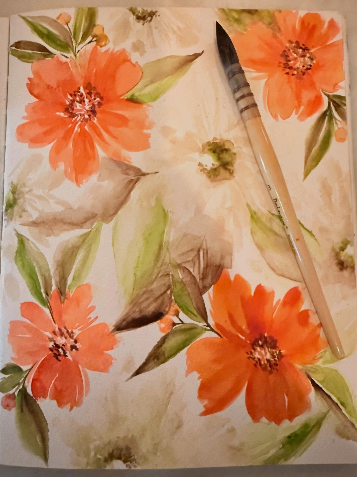 WATERCOLOR WEDNESDAY! + a peek inside my sketchbook + fall florals forever. 🍁🧡🍂
Friendsgiving drop in - today&rsquo;s the last day! Swing by 9am-4pm