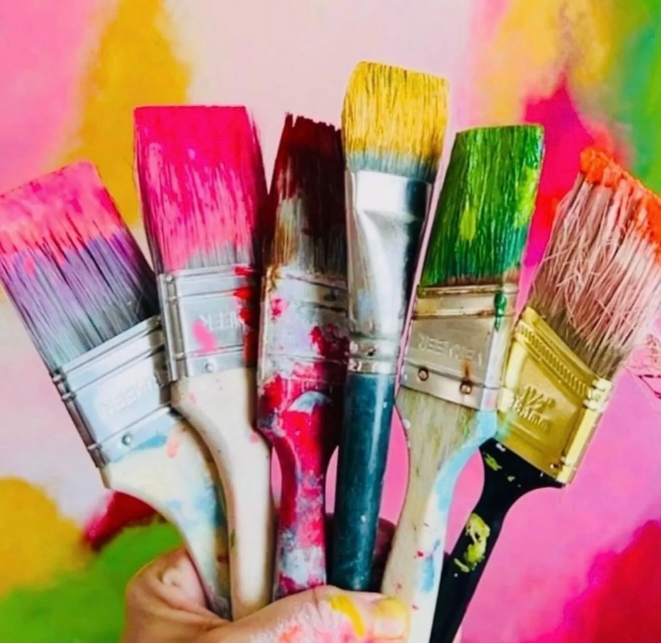 Kicking off another week of wild &amp; wonderful creativity! Bouncing between finishing the giant mural for Atrium Hospital in Pineville (stay tuned!) to hosting two more private workshops in the studio (yay!), prepping for our huge Open House at Dil