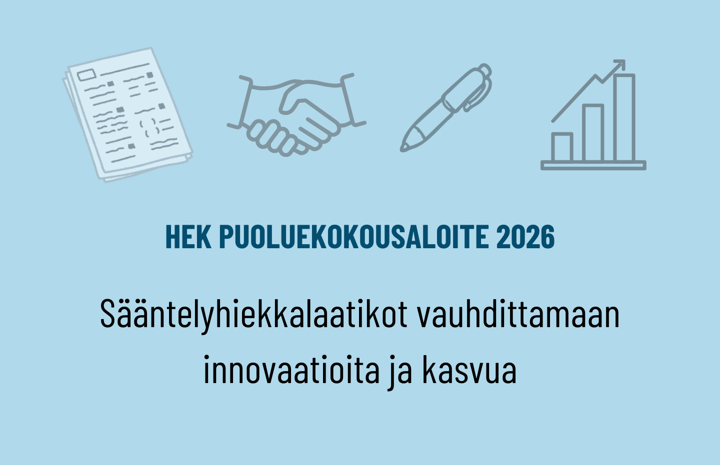 Puoluekokousaloite: Sääntelyhiekkalaatikot vauhdittamaan innovaatioita ja kasvua
