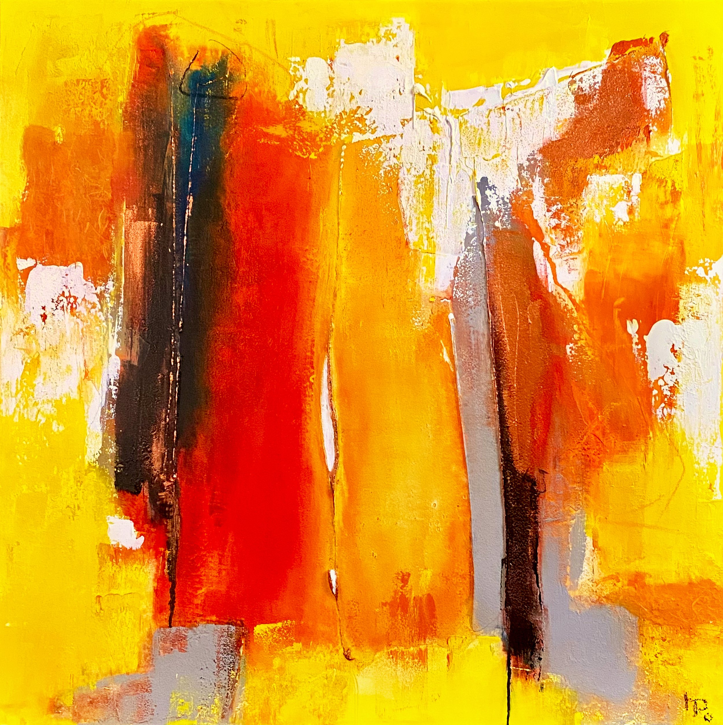 Heike Ponge | Abstrakt | 100 x 100 x 5 cm