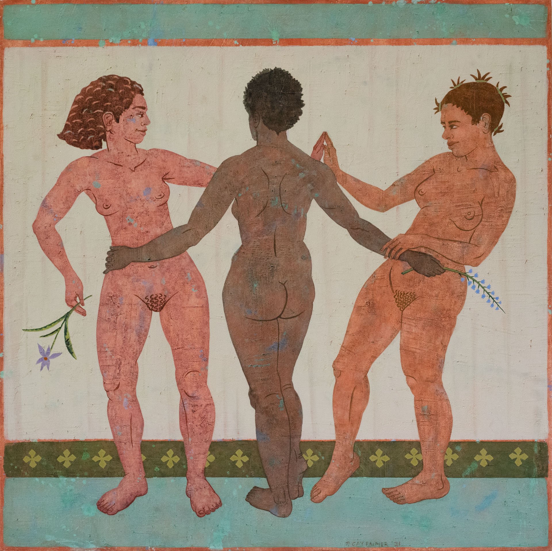 Life • Egg Tempera on Plaster on Board • 40” x 40” • 2020-2022