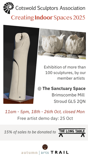 Cotswold Sculptors Indoor exhibition