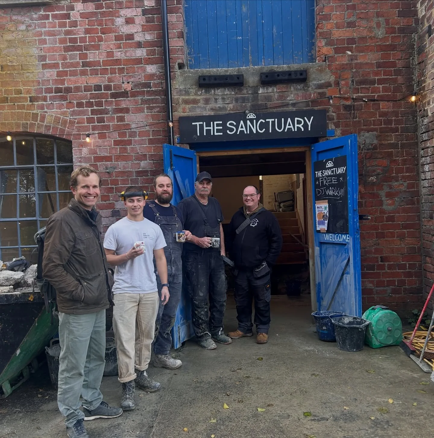 Hard at work. Excuse the dust&hellip;.
.
If you&rsquo;ve popped down to the mill in the last few weeks you might have seen the team working on The Sanctuary Space. This is part of a vital upgrade to make our spaces more accessible for all visitors, t