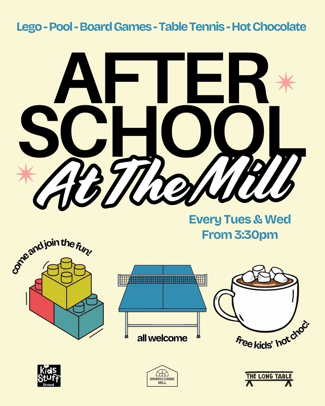After school fun at the mill.

It&rsquo;s that time of the year when festive spirit is fading, the kids are back to school and the post Christmas bills are looming.
If you need an easy place to land after school that's free and you can connect with f