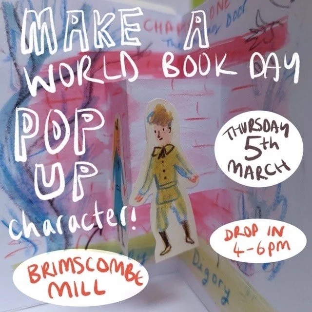 Join us at Brimscombe Mill to celebrate World Book Day together on March 5th. 

📚All day @stroudkidsstuff will be giving a free book to every child.

✏️16:00-18:00- Join illustrator @martha__lightfoot Martha Lightfoot for a drop in craft session to 