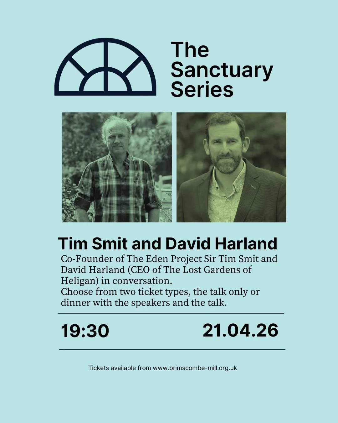 What do Fungi, Doughnut Economics, the role of justice and the road to Net Zero have in common? If you've been to The Sanctuary Series you'll know they're all previous talks.

Our next one is online on The Brimscombe Mill website now.

Sir Tim Smit (