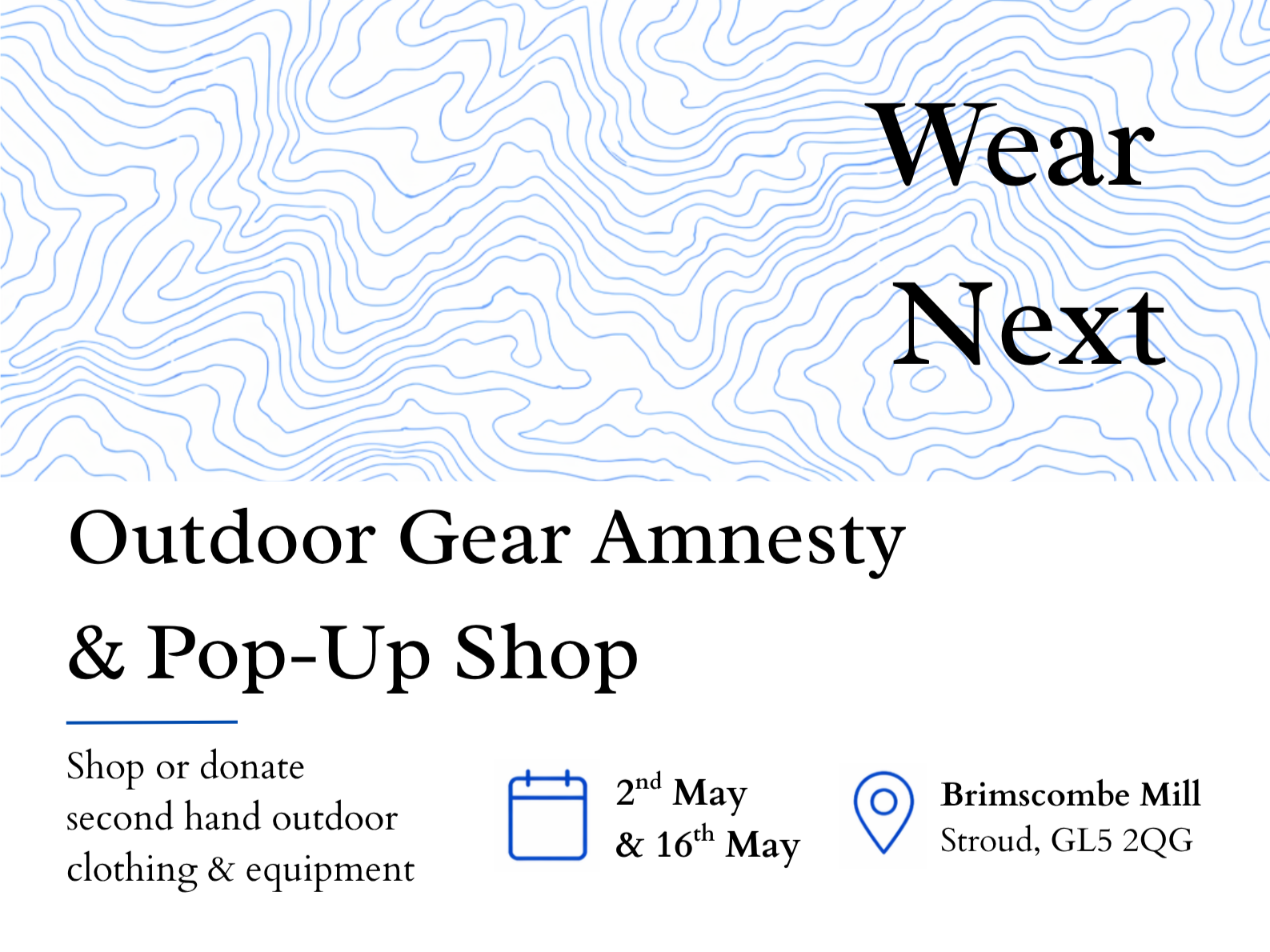 Wear Next Gear Amnesty and Pop Up Shop