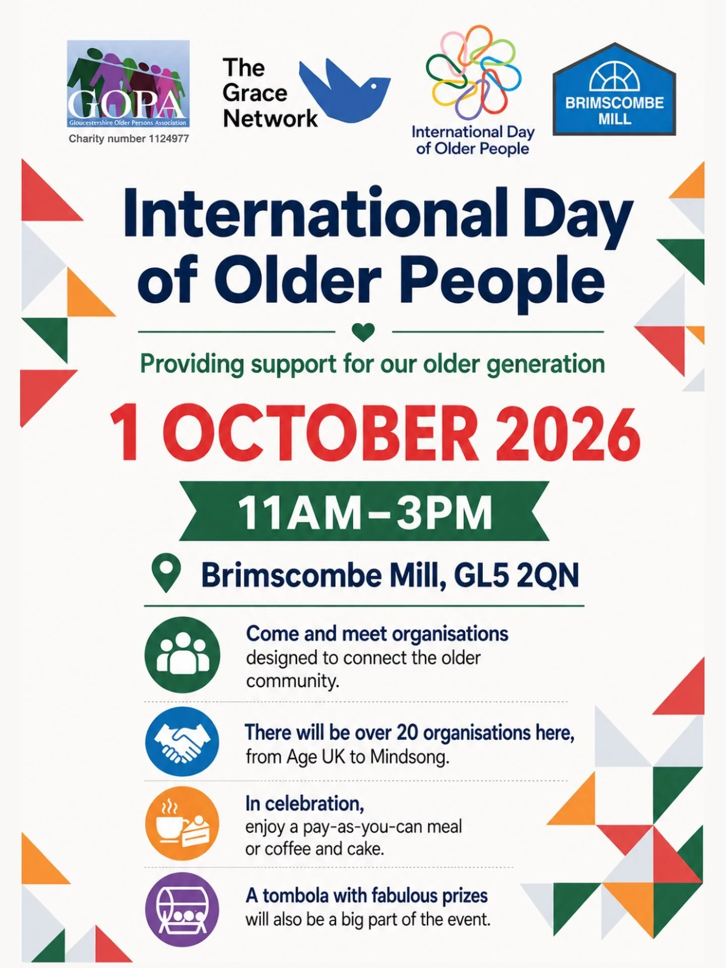 Please help us share 🙏

We are so excited to be hosting the GOPA International Day of Older People on 1st October. 

Last year our sister site @theolddepartmentstore_ hosted this annual event and we are excited to host this year.

There will be a nu