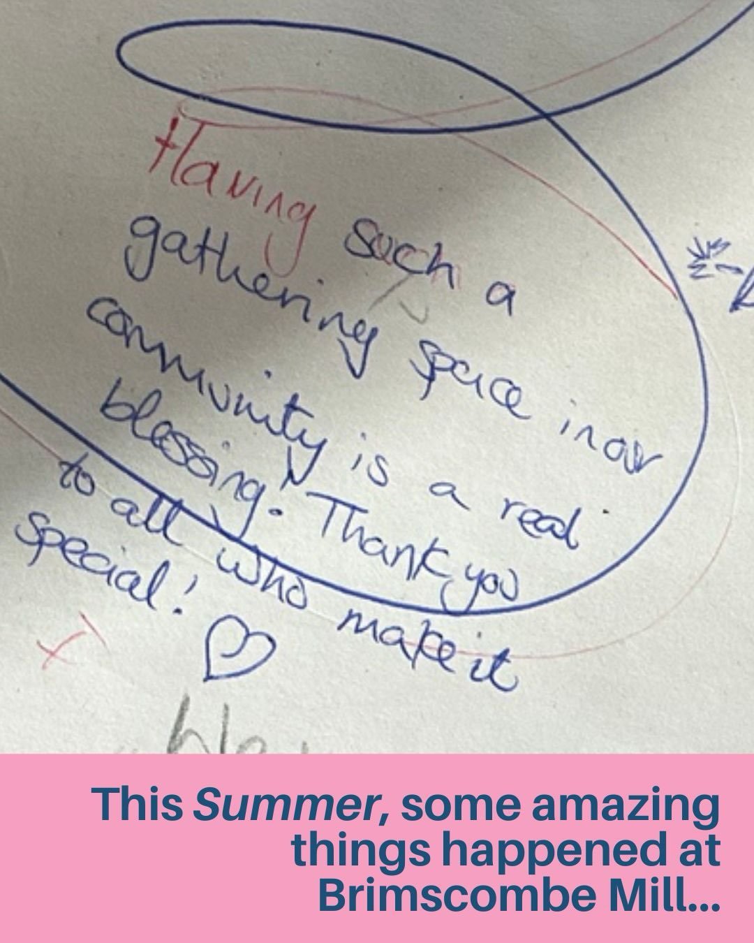 This summer some amazing things happened at Brimscombe Mill&hellip;

We want to thank everybody who came down and chose to hang out with us.

Thank you for being part of our community.