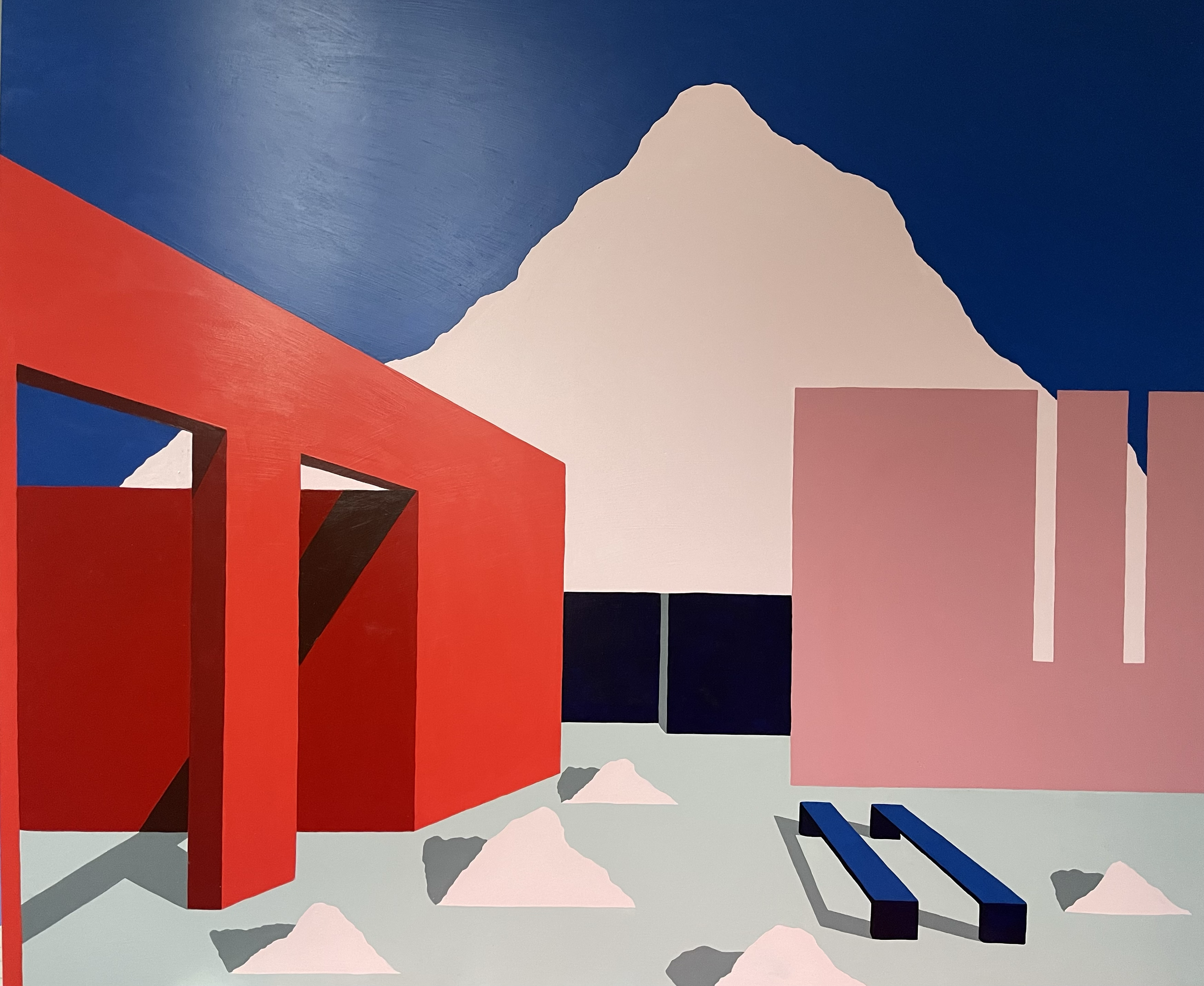 Cliffe, 2022
Acrylic and watercolour on board 140cm x 100cm SOLD