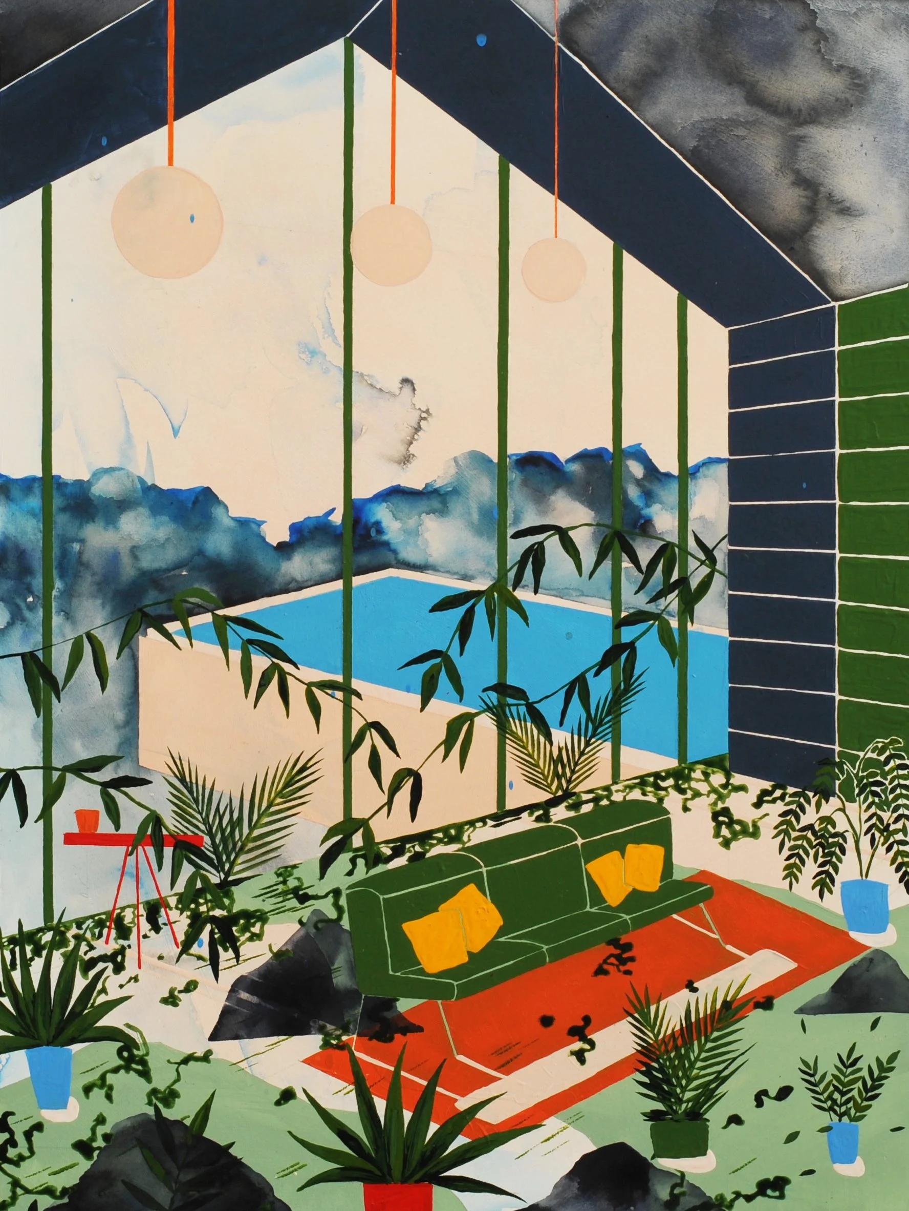 Flemming II, 2022
Acrylic and watercolour on board 30cm x 40cm SOLD