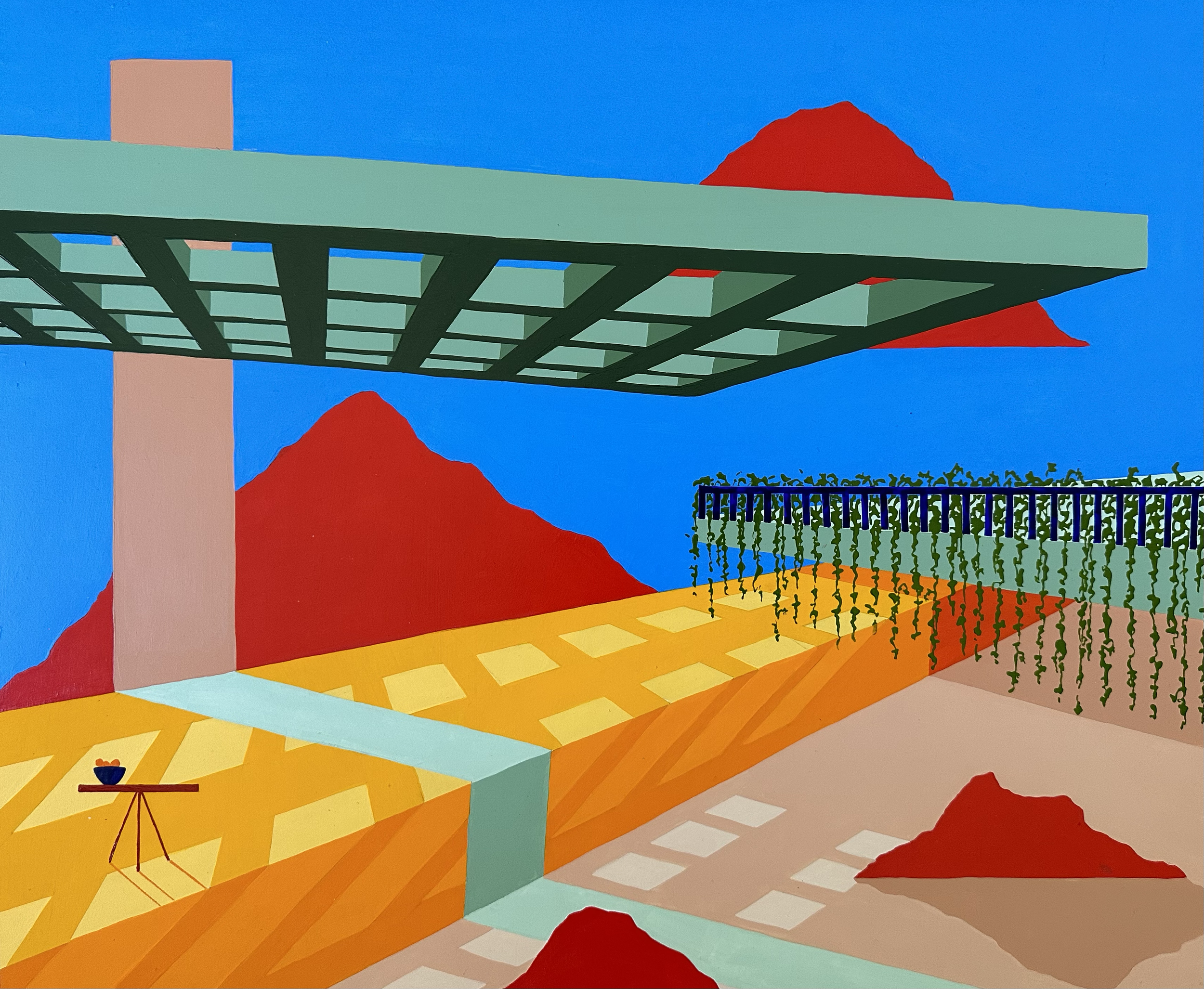 Runway Light, 2023
Acrylic on board 60cm x 50cm AVAILABLE