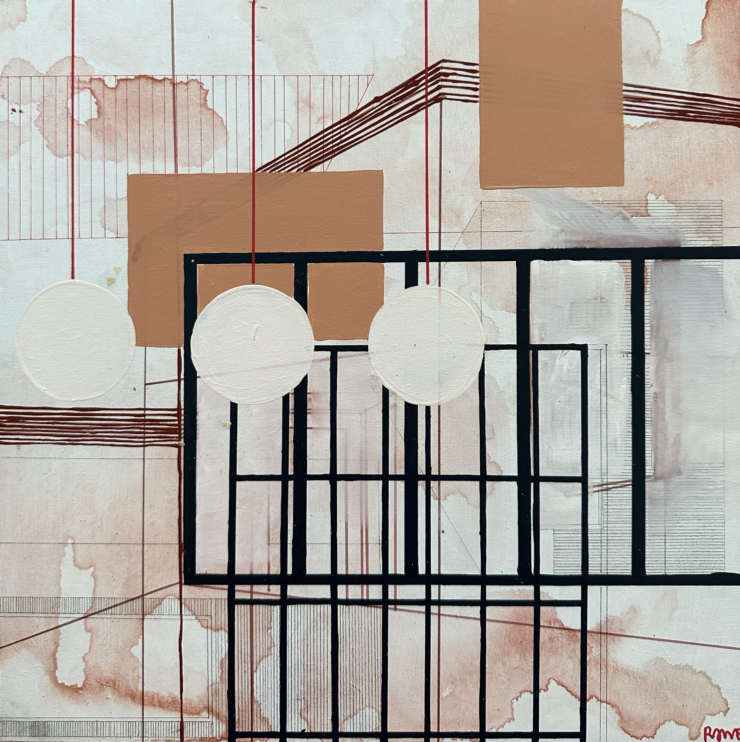 F. Kennedy, 2023
Acrylic and watercolour on board 30cm x 30cm AVAILABLE