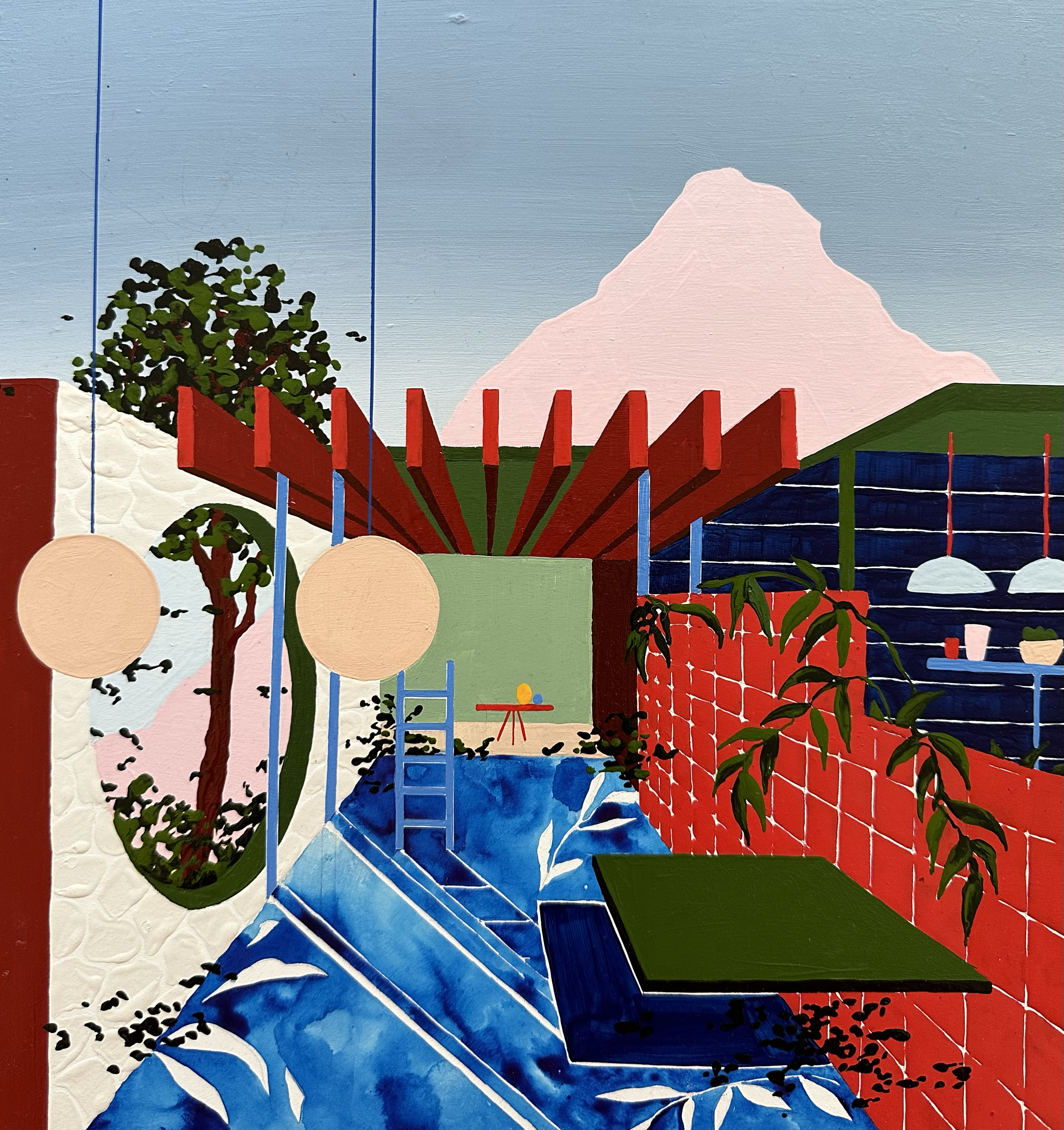 Wilson, 2023
Acrylic and watercolour on board 30cm x 30cm SOLD