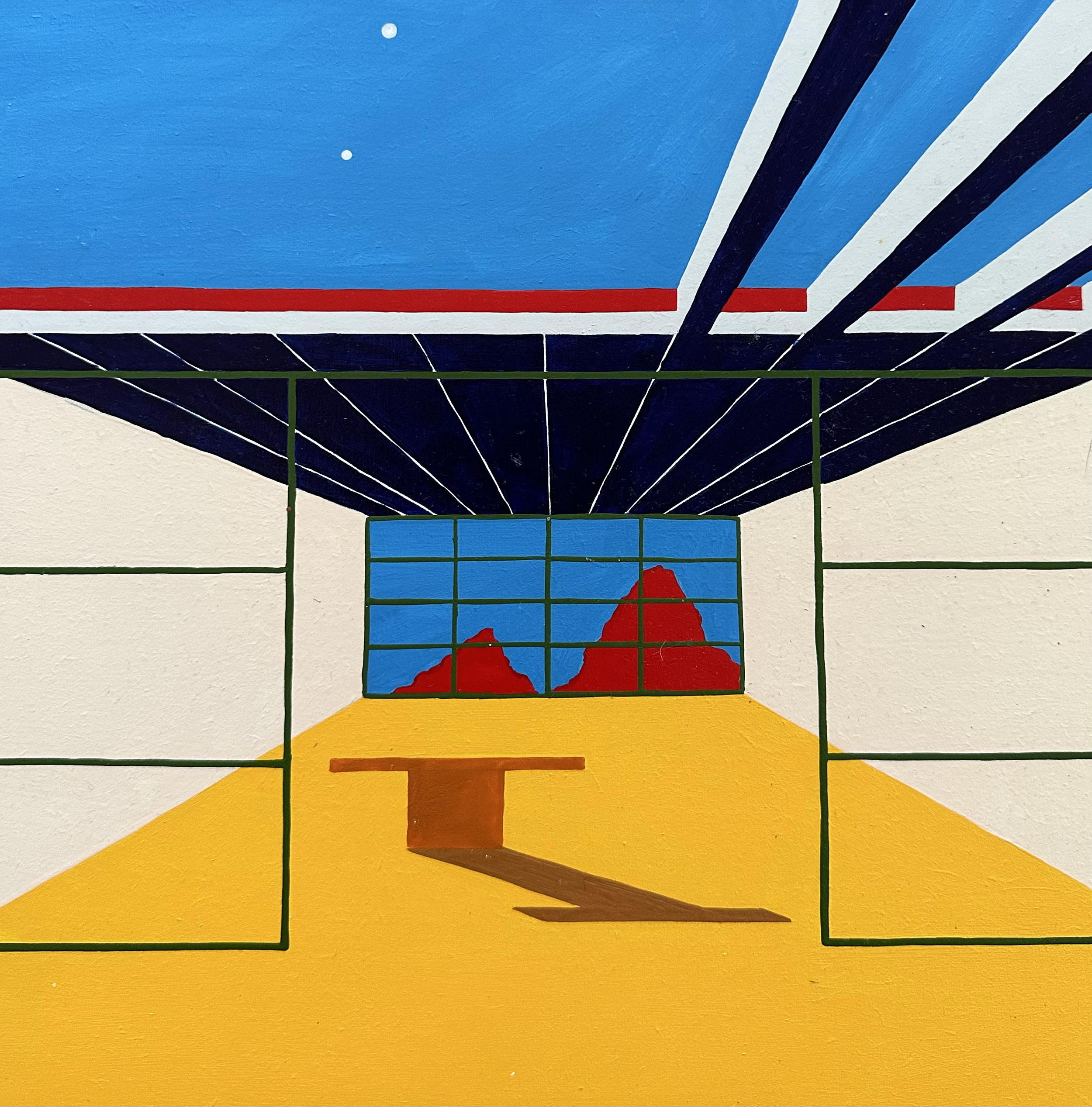Hungry Guests in Colour, 2023
Acrylic on board 30cm x 30cm AVAILABLE